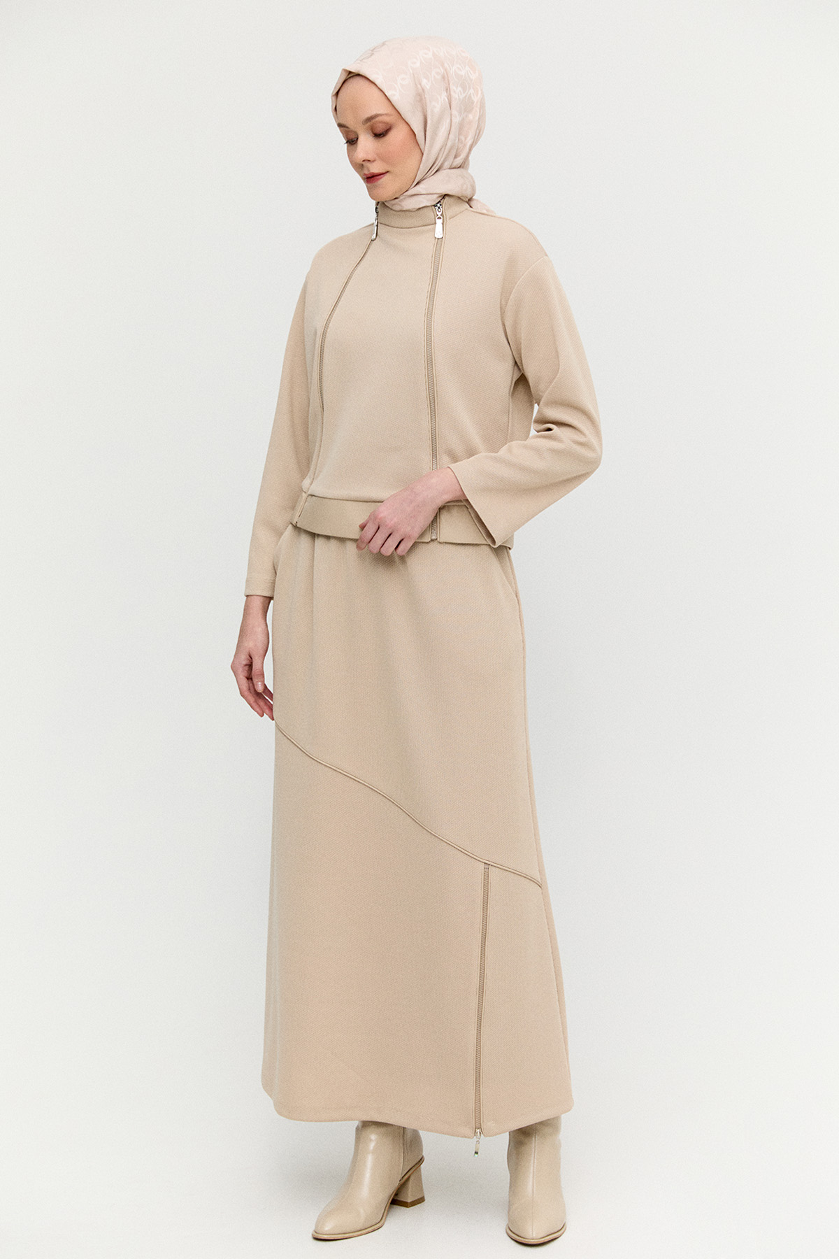 Suni Derili Örme İkili Takım, Tesettür Giyim