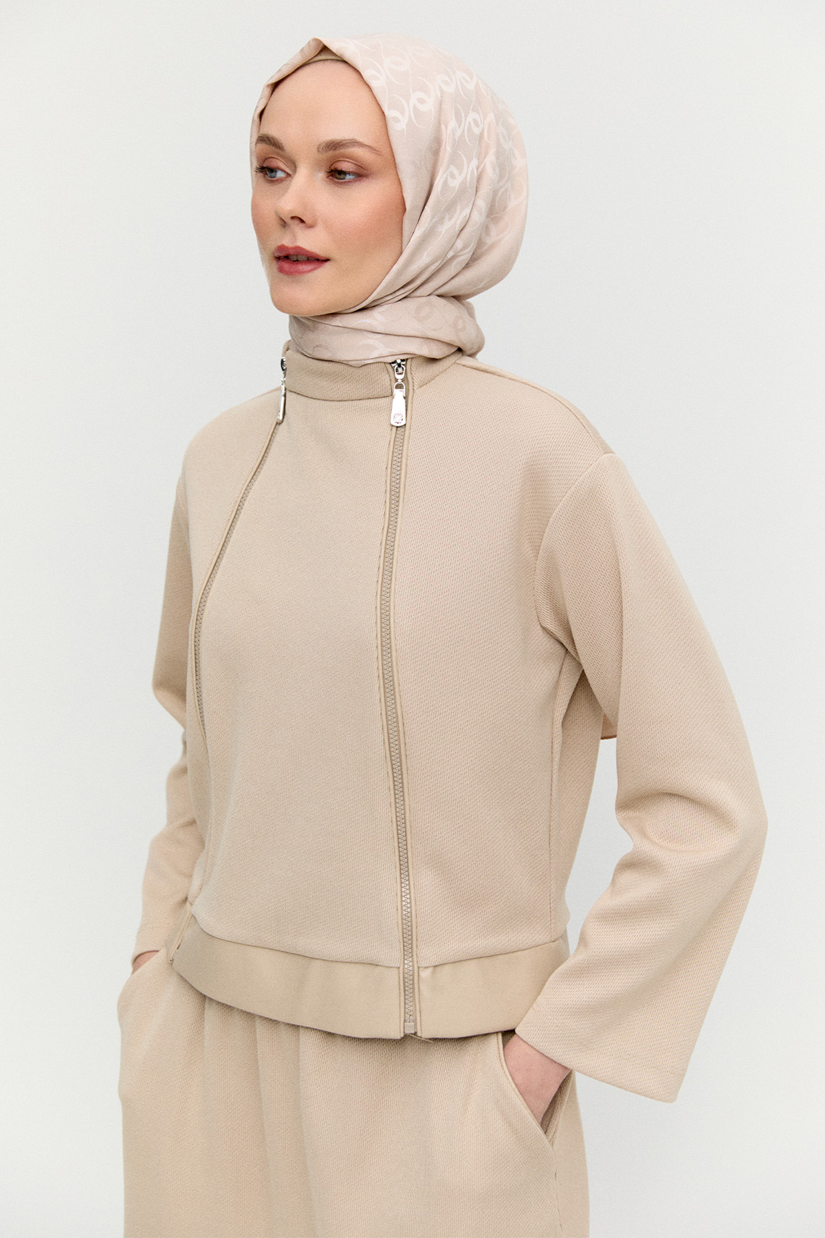 Suni Derili Örme İkili Takım, Tesettür Giyim