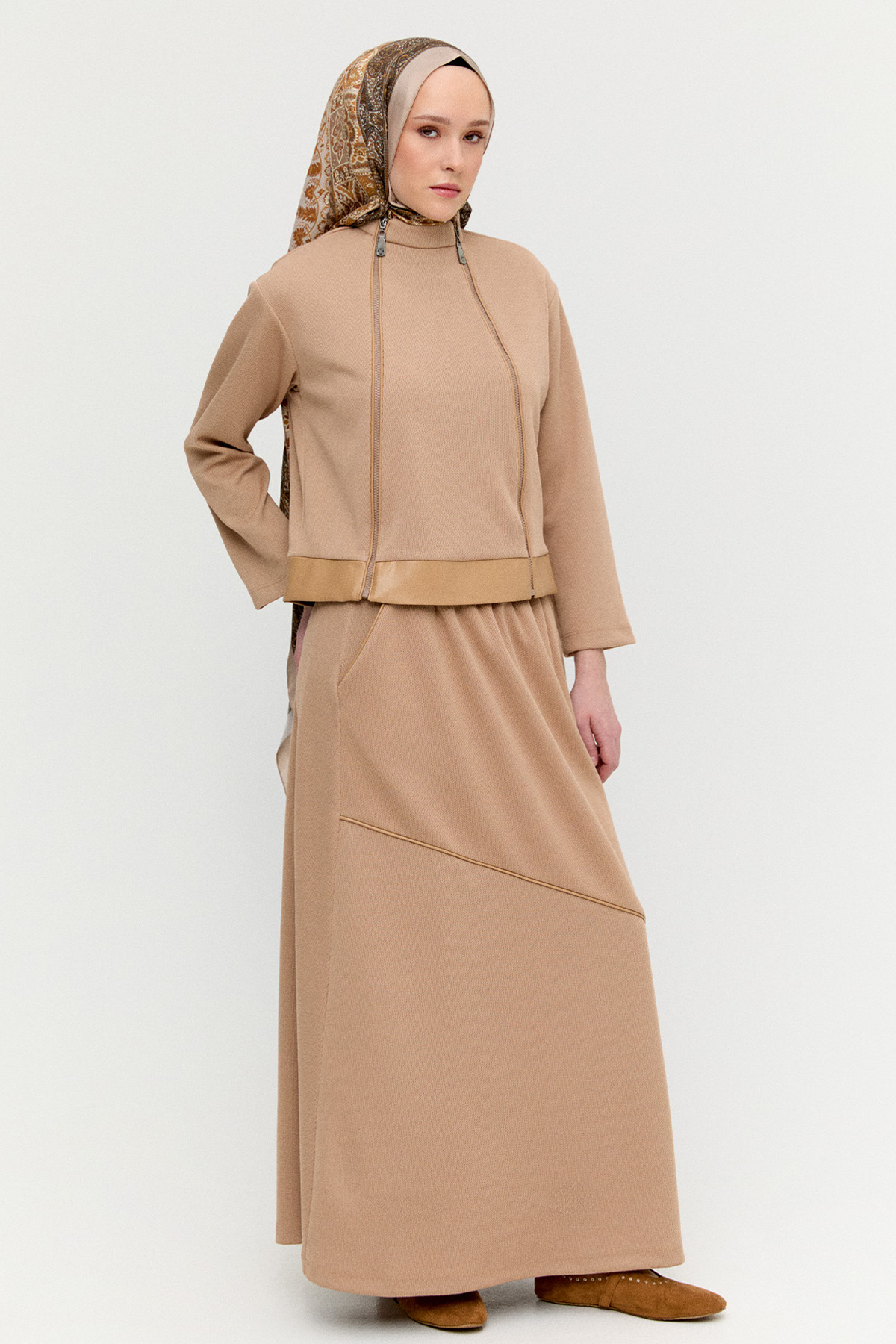 Suni Derili Örme İkili Takım, Tesettür Giyim