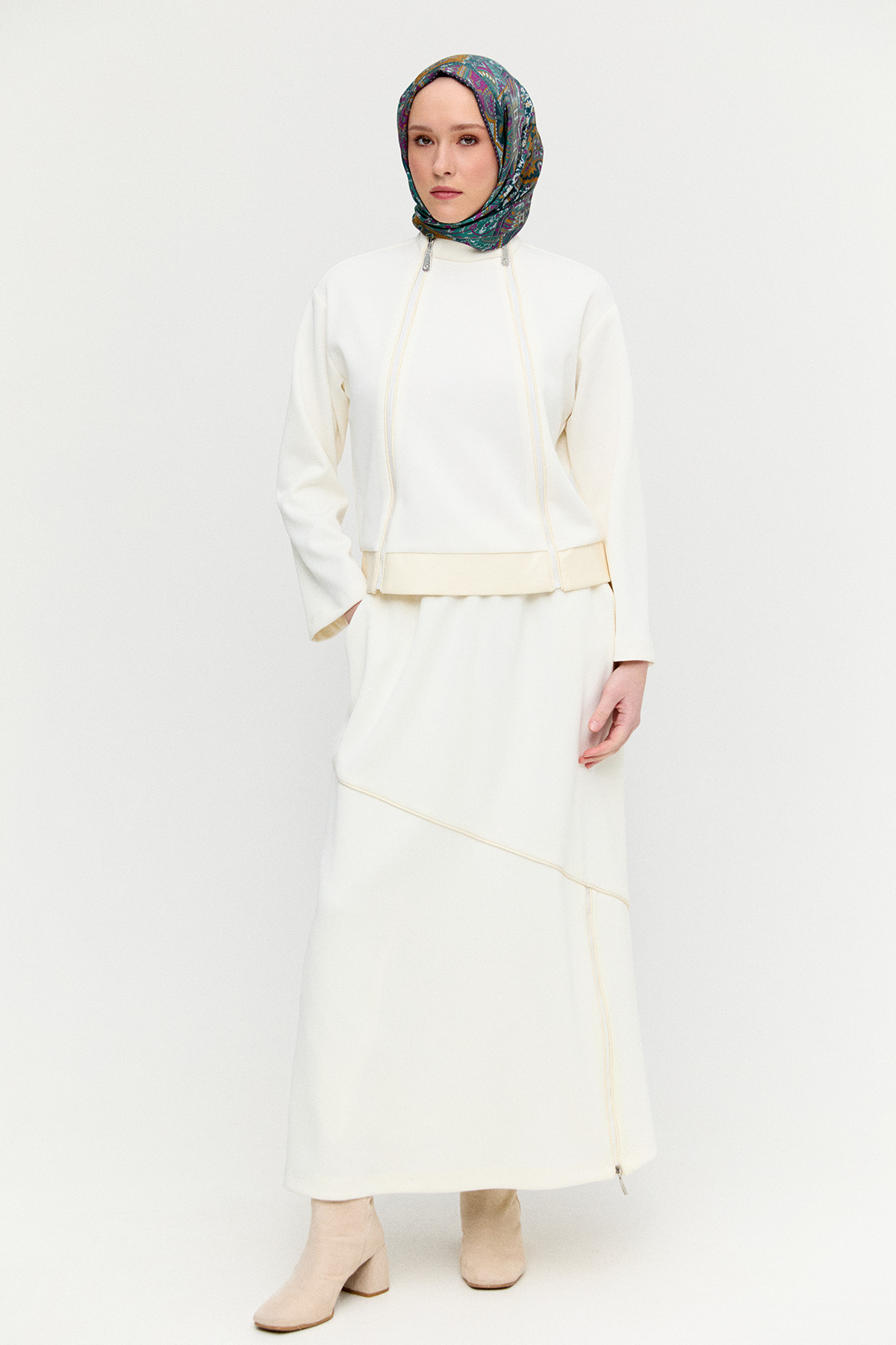 Suni Derili Örme İkili Takım, Tesettür Giyim