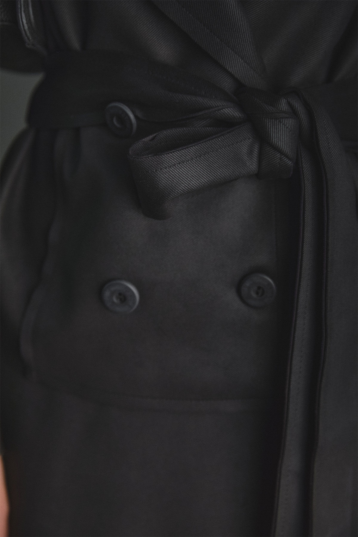 Kuşaklı Kruvaze Ceketli İkili Takım