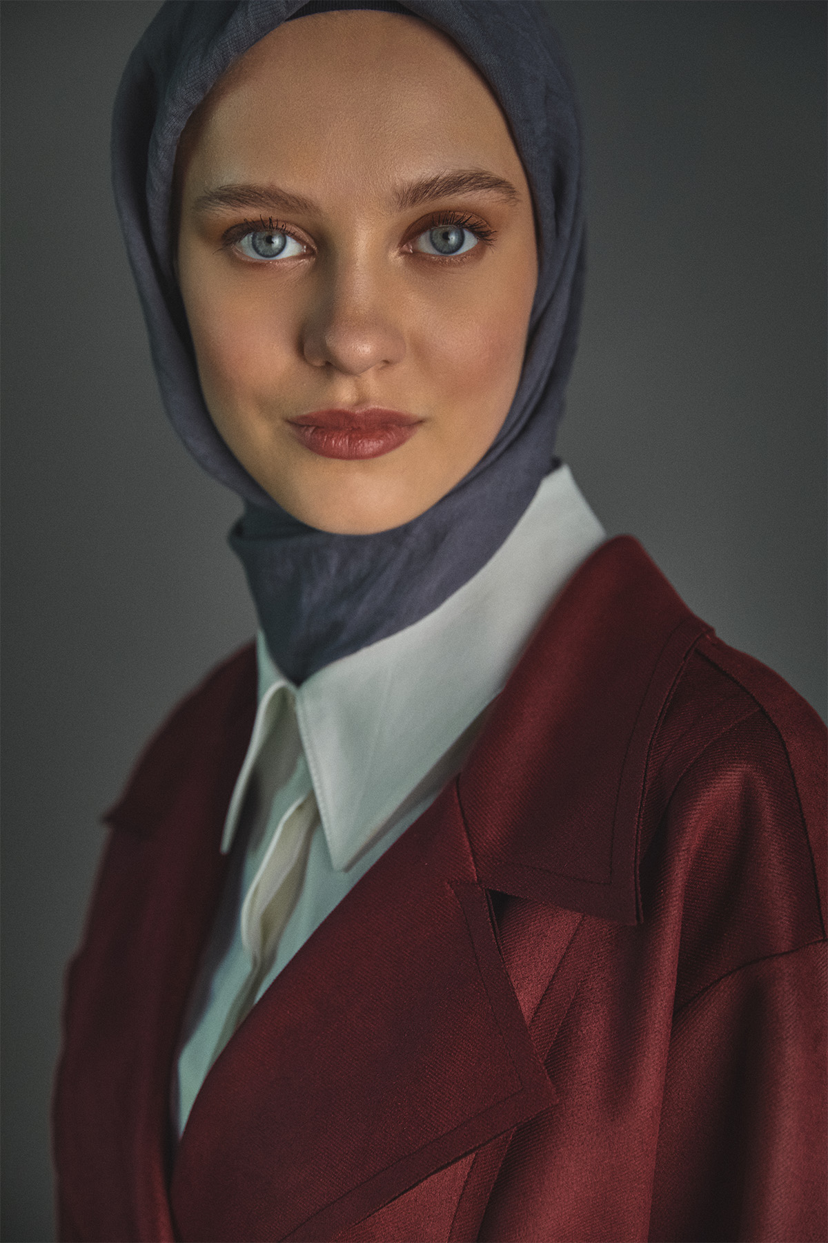 Kuşaklı Kruvaze Ceketli İkili Takım