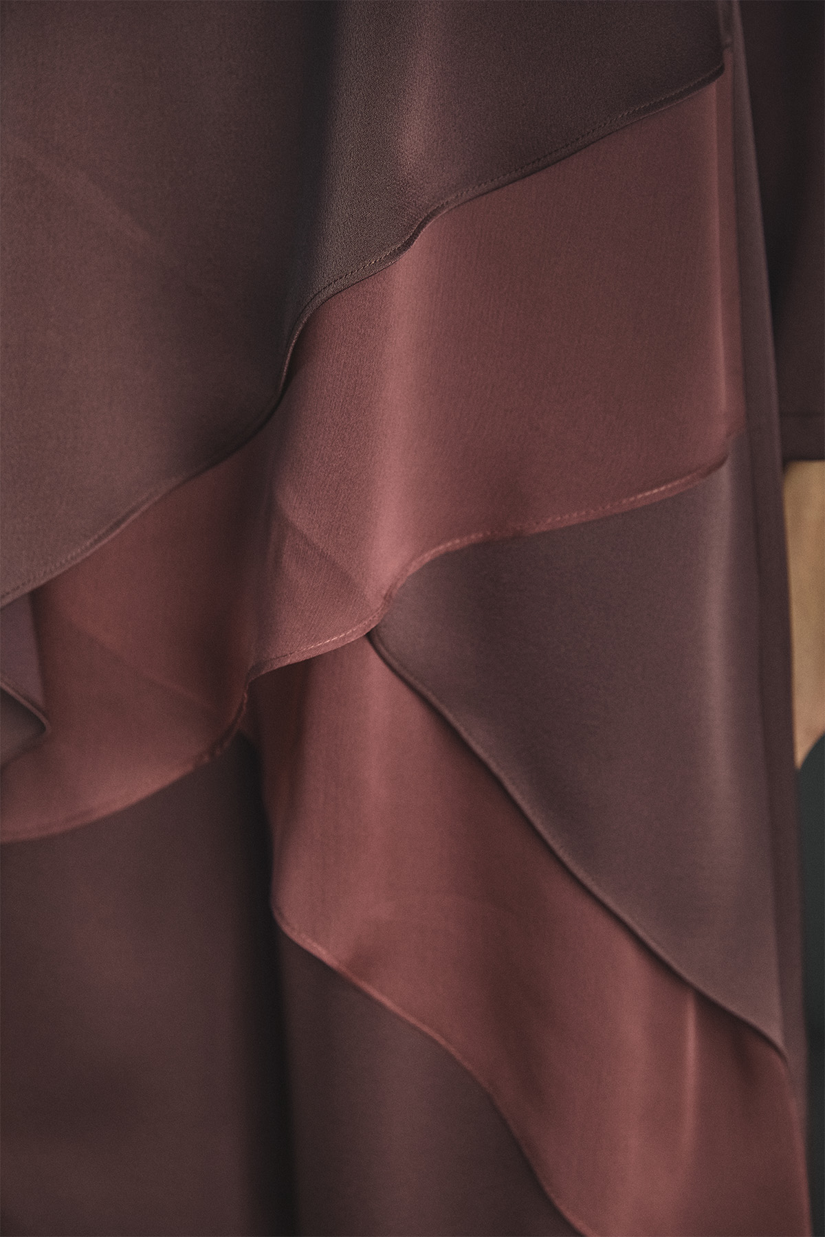 Asimetrik Tunikli Saten İkili Takım