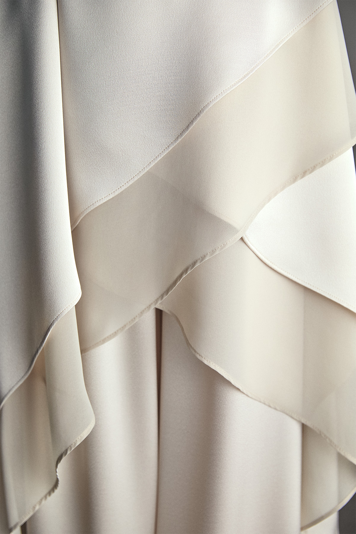 Asimetrik Tunikli Saten İkili Takım