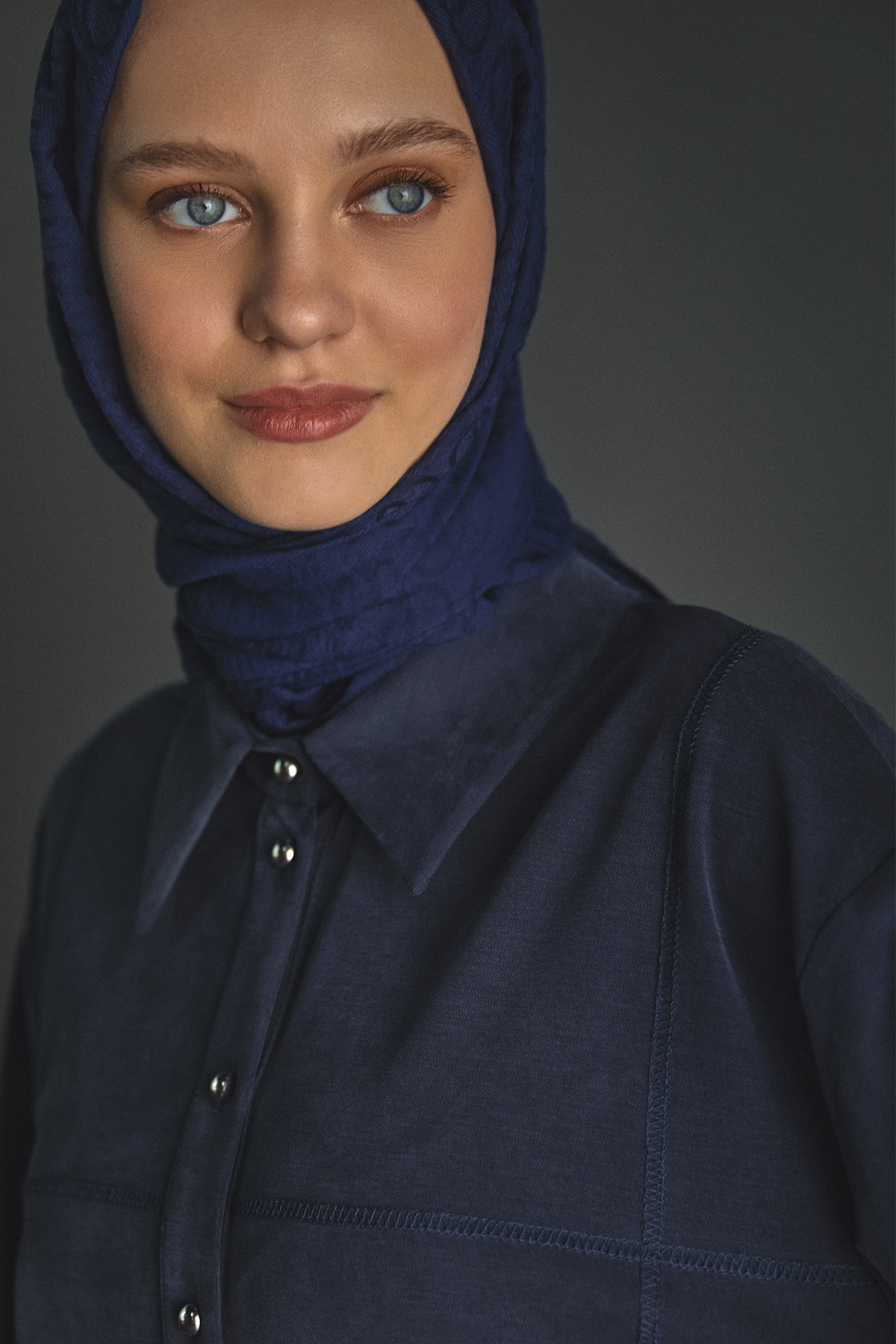 Spor Dikiş Gizli Patlı Lyocell Tunik