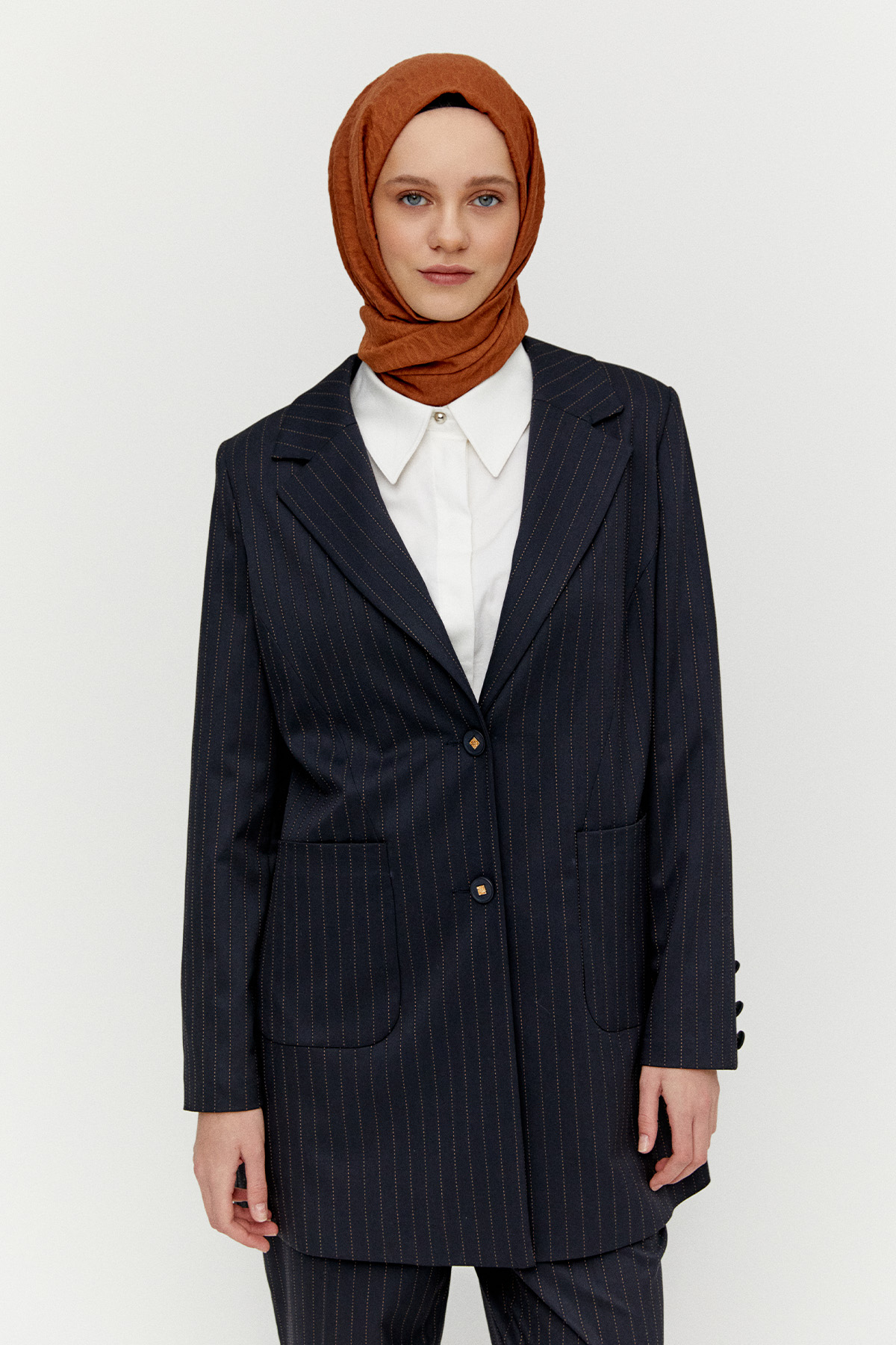 Çizgili Klasik İkili Takım