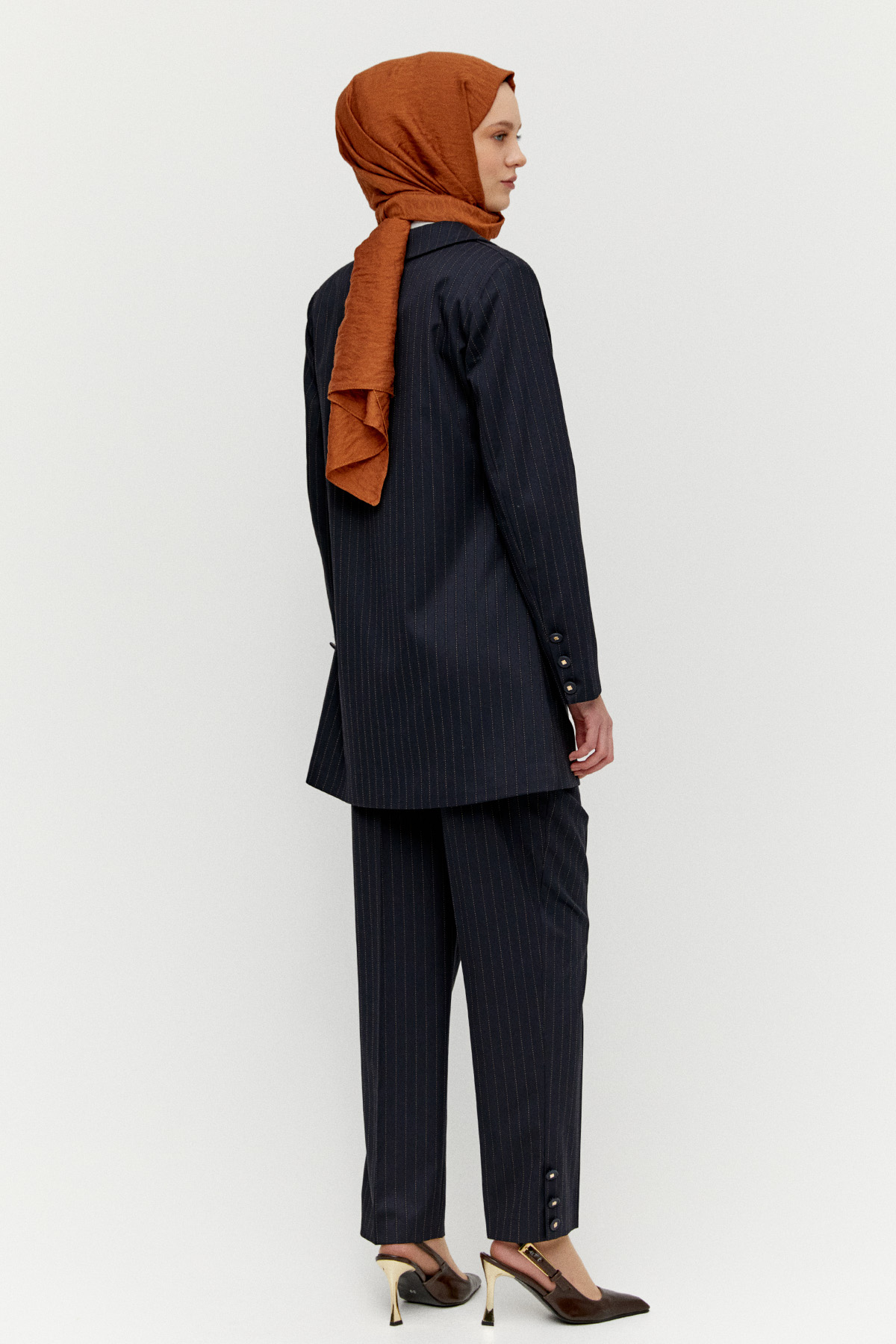 Çizgili Klasik İkili Takım