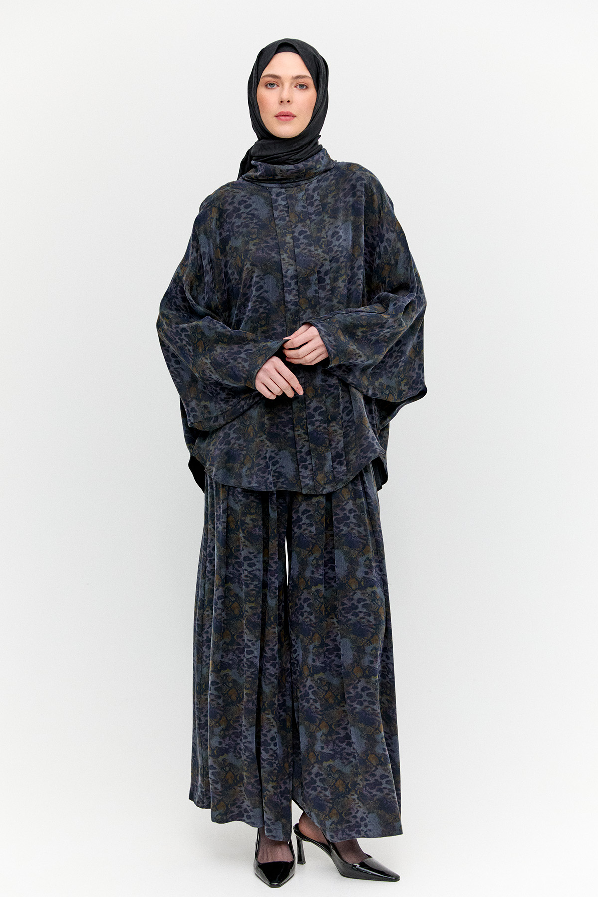 Yarasa Kol Desenli İkili Takım, Tesettür Giyim