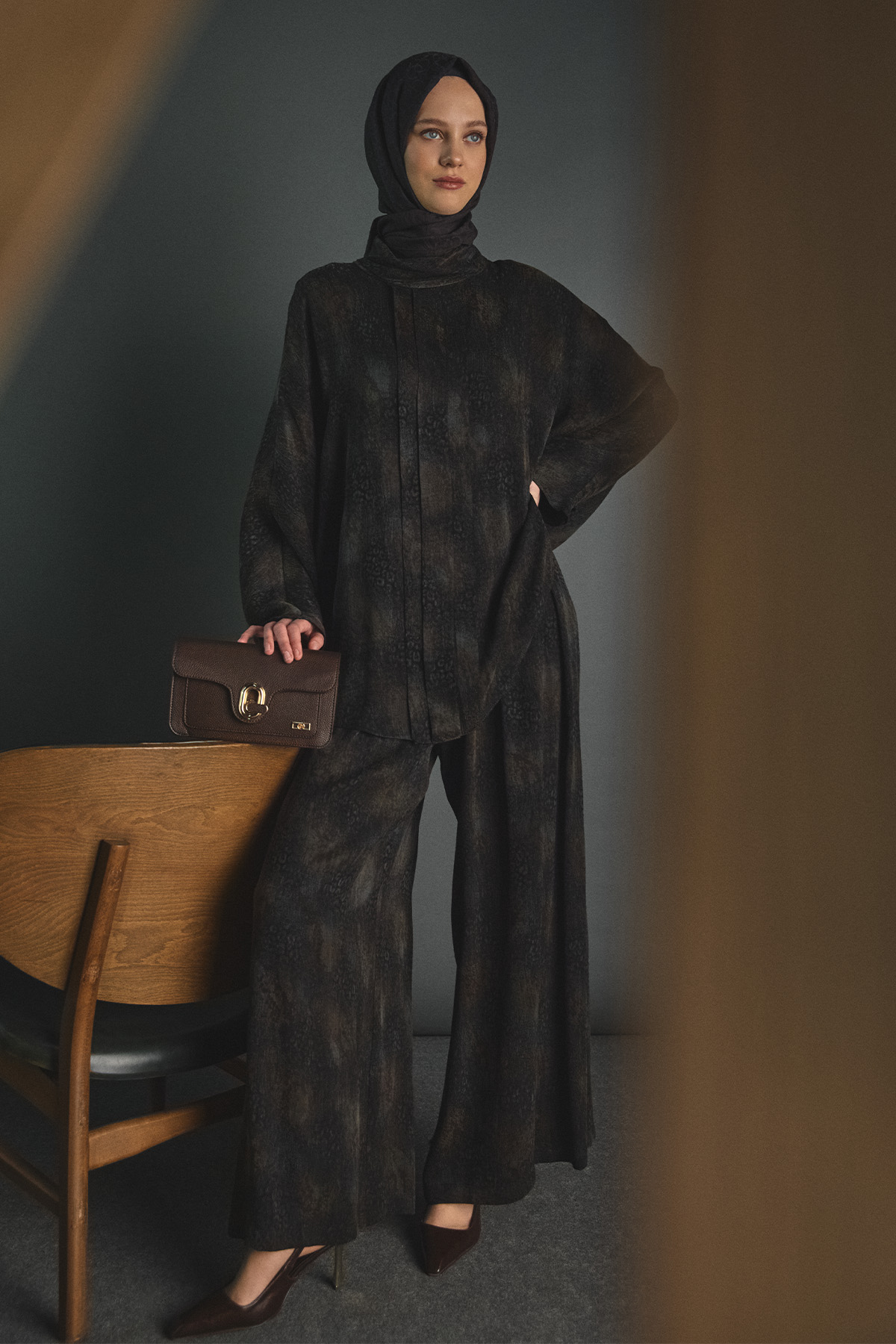 Yarasa Kol Desenli İkili Takım