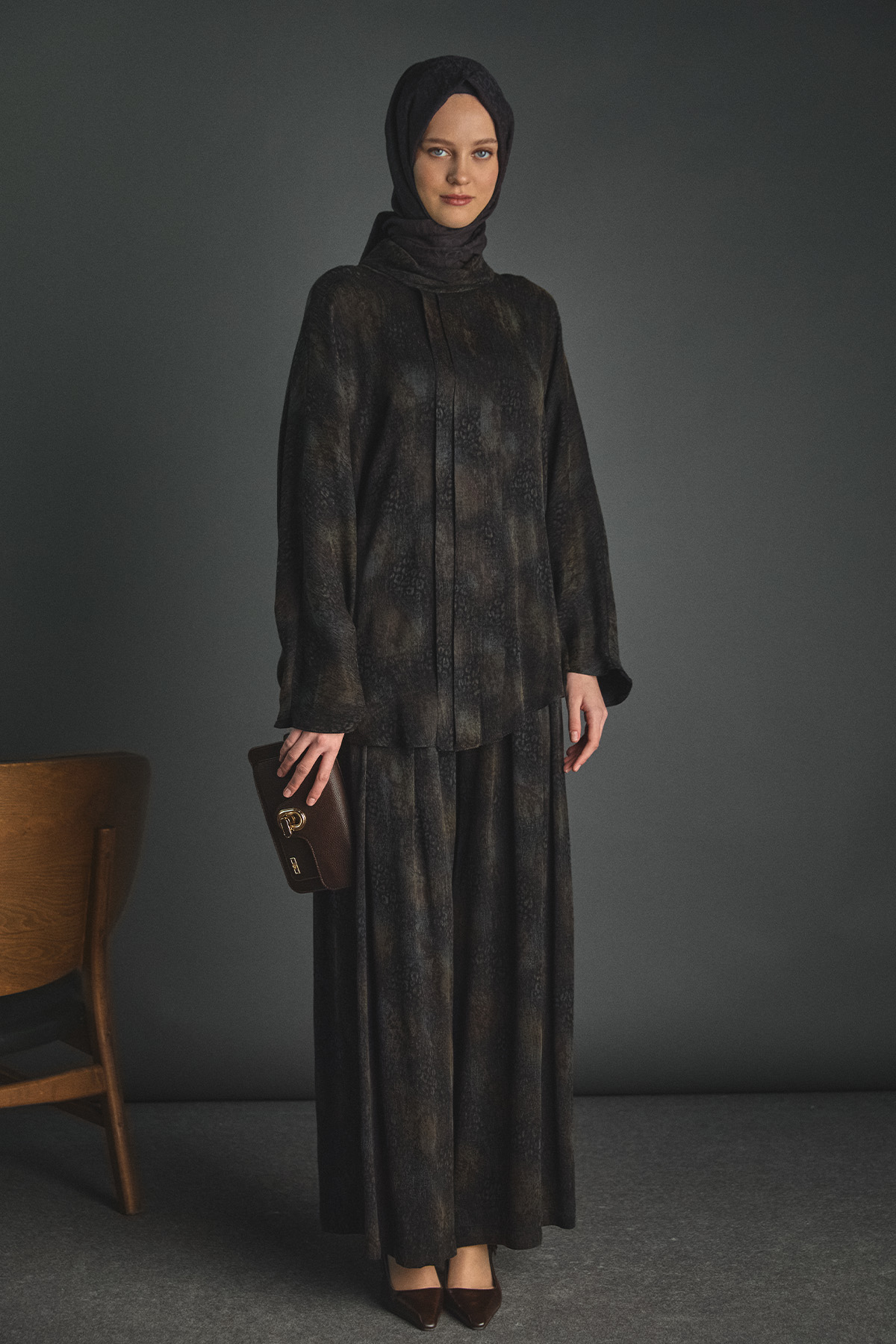 Yarasa Kol Desenli İkili Takım