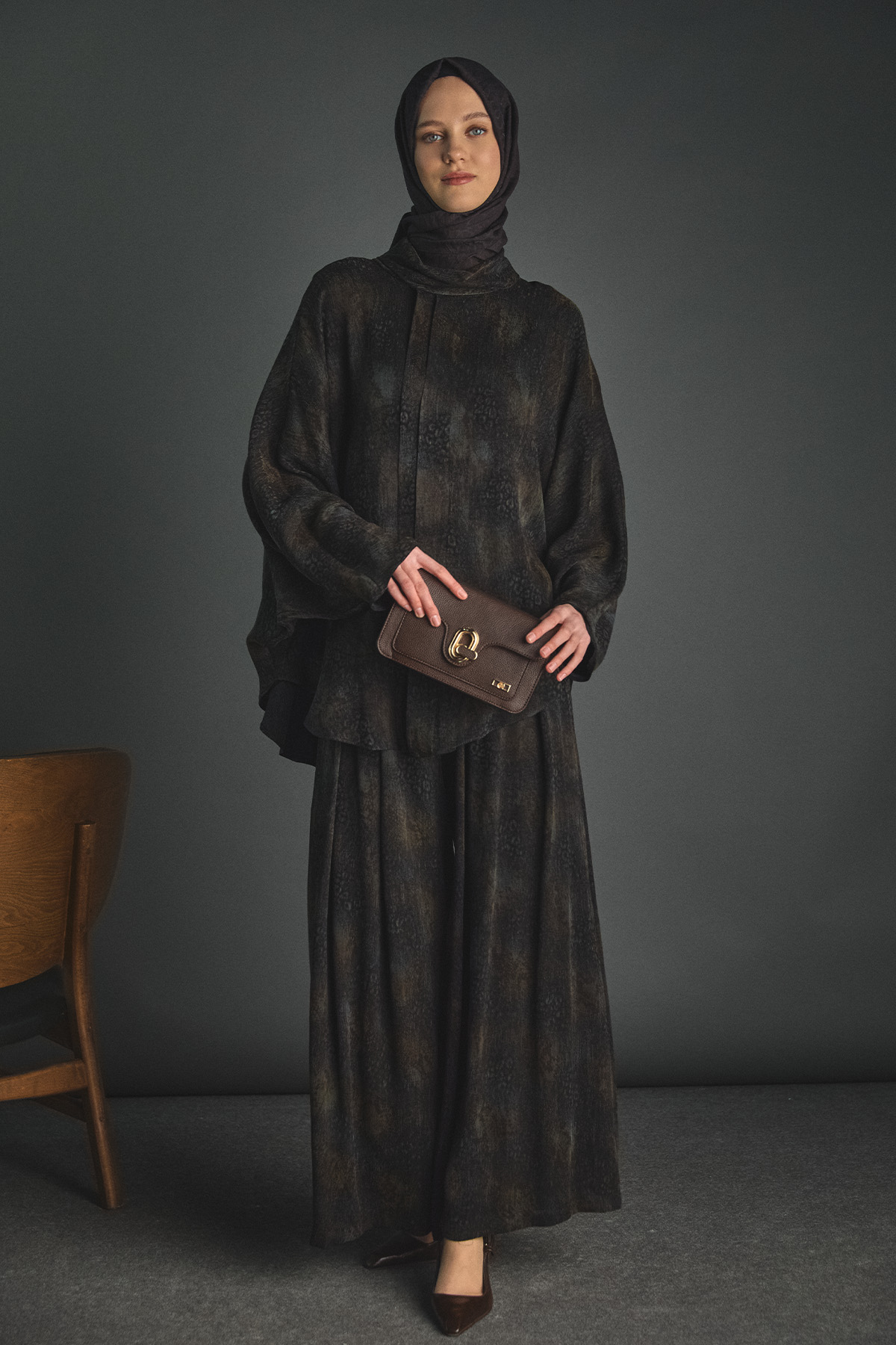 Yarasa Kol Desenli İkili Takım