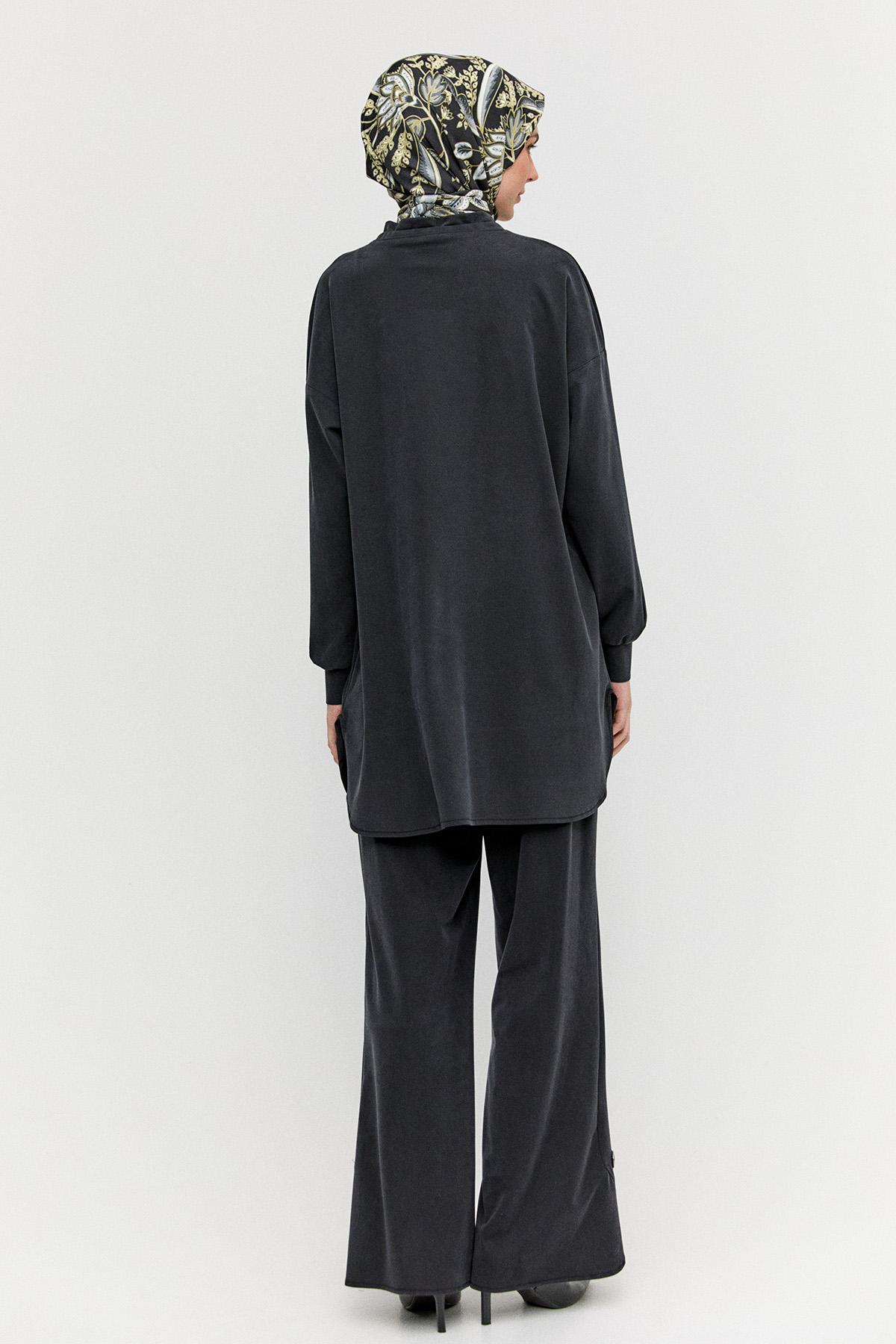 Zincir Detaylı Kuşgözlü İkili Takım, Tesettür Giyim