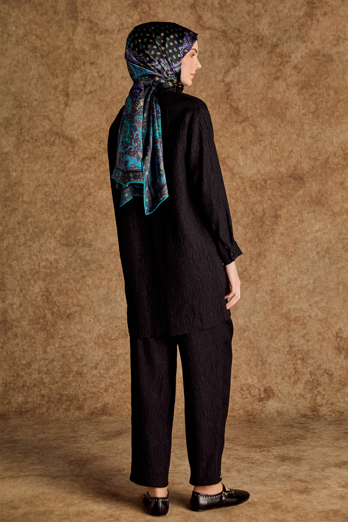 Kuşgözü Detaylı Dokulu İkili Takım