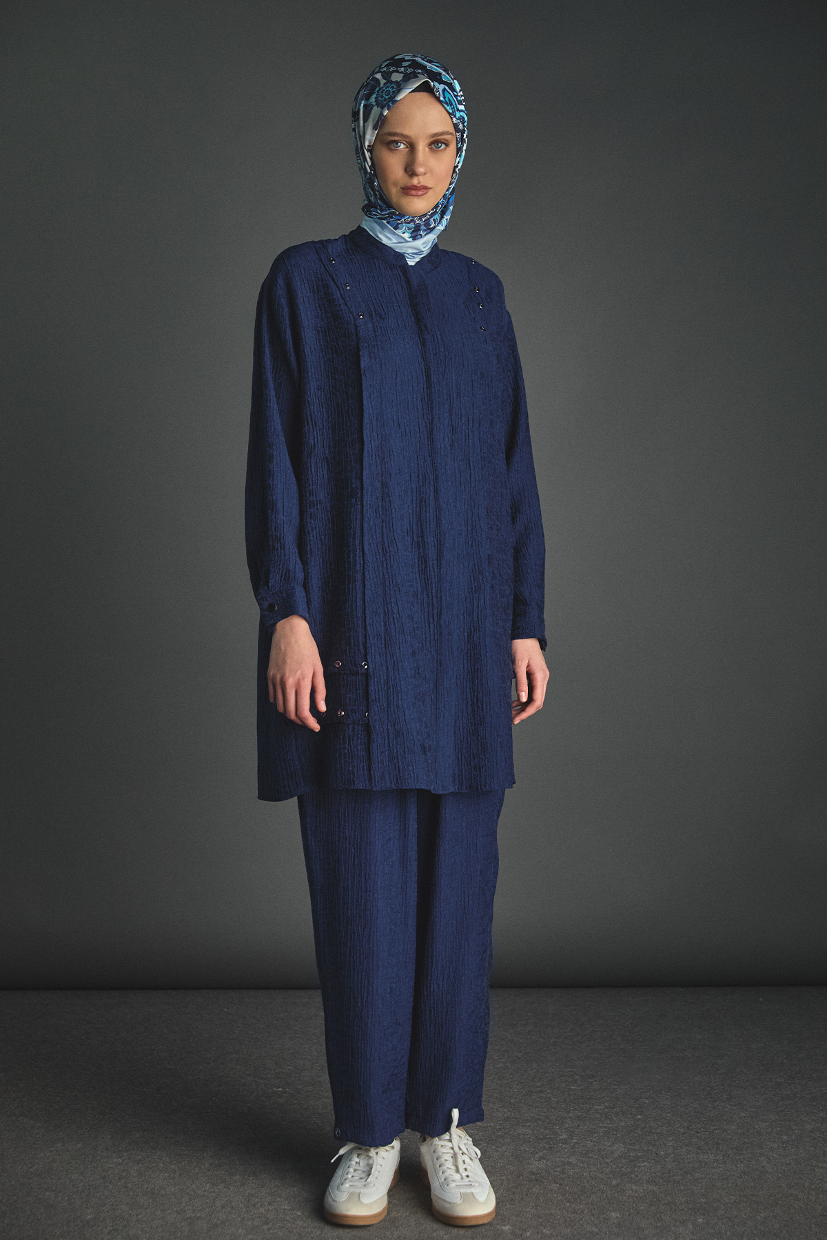 Kuşgözü Detaylı Dokulu İkili Takım