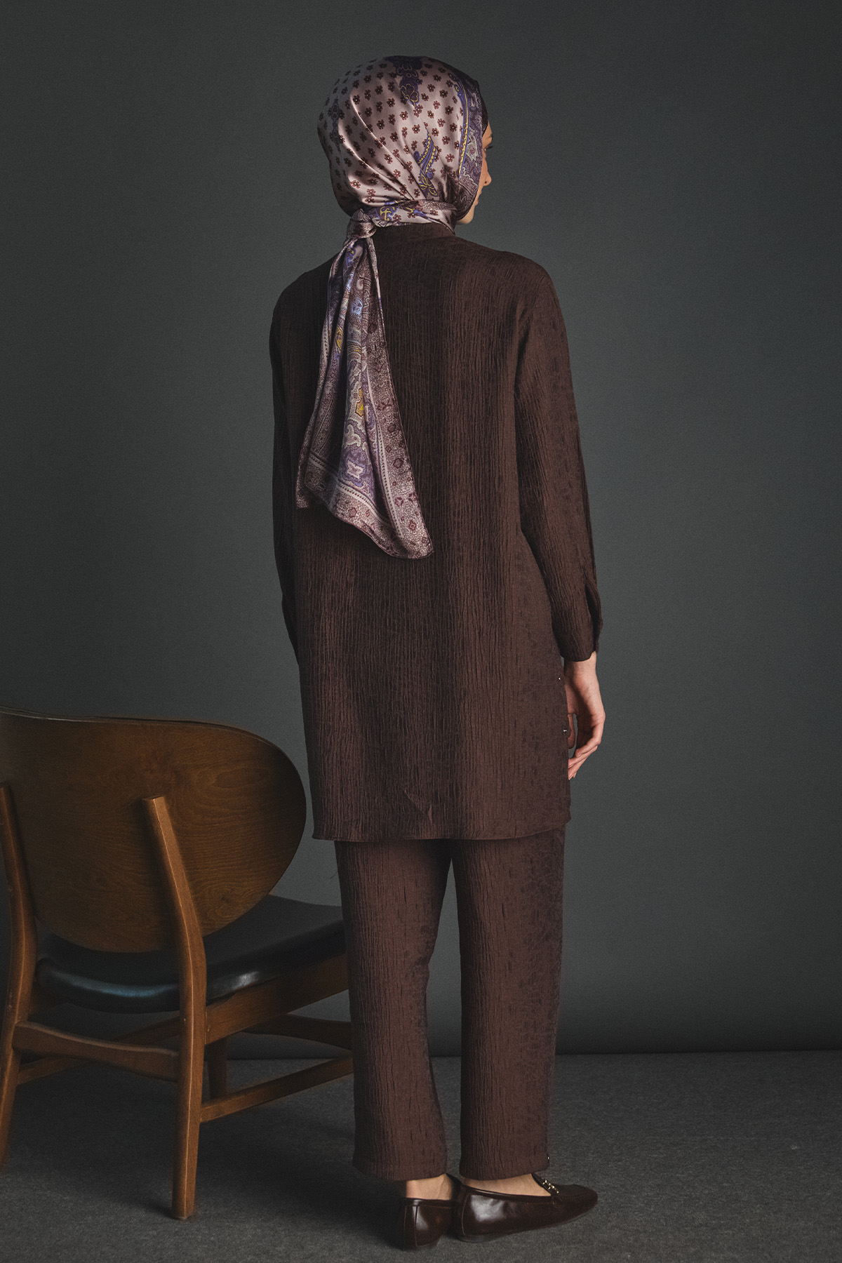 Kuşgözü Detaylı Dokulu İkili Takım