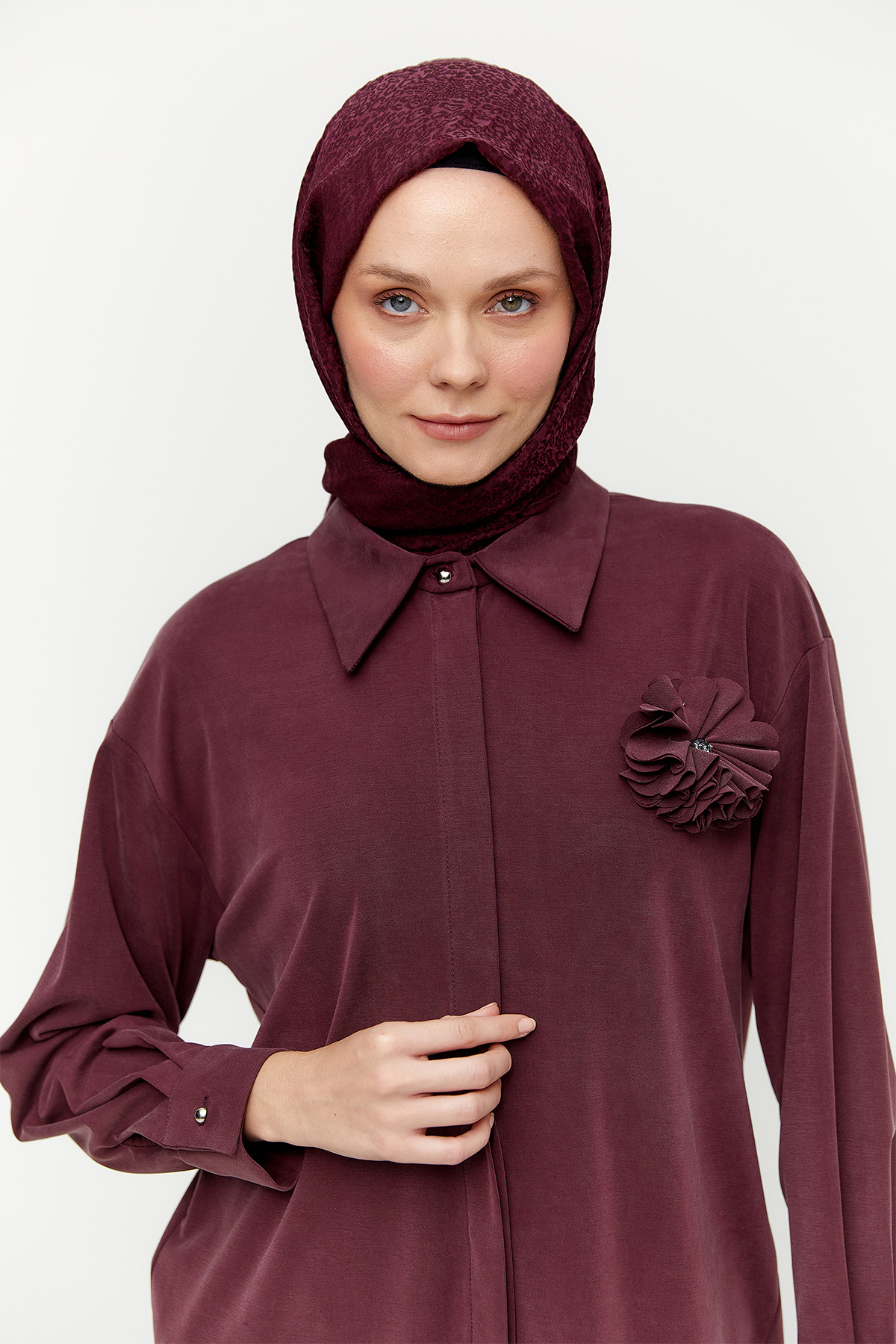 Broşlu Tunik