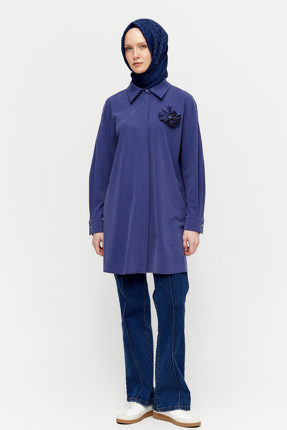 Broşlu Tunik