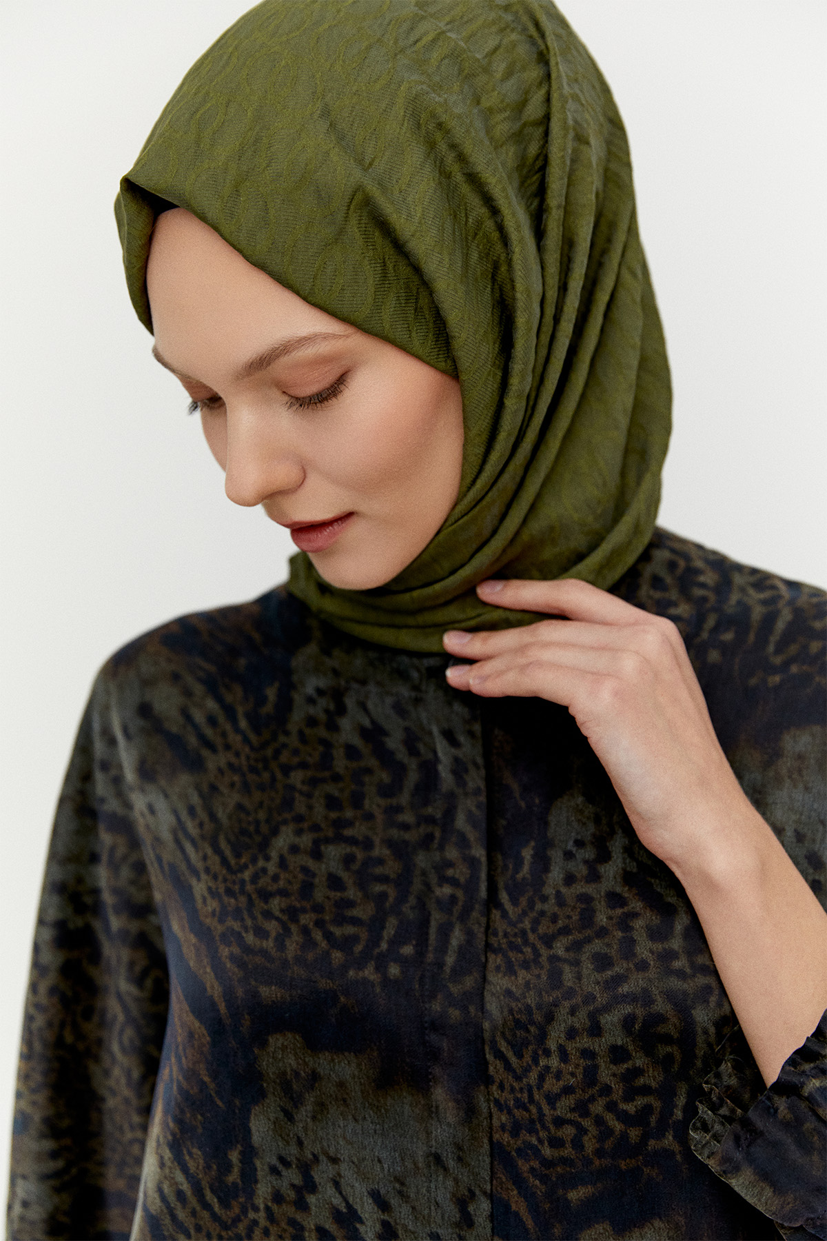 Desenli Lyocell İkili Takım