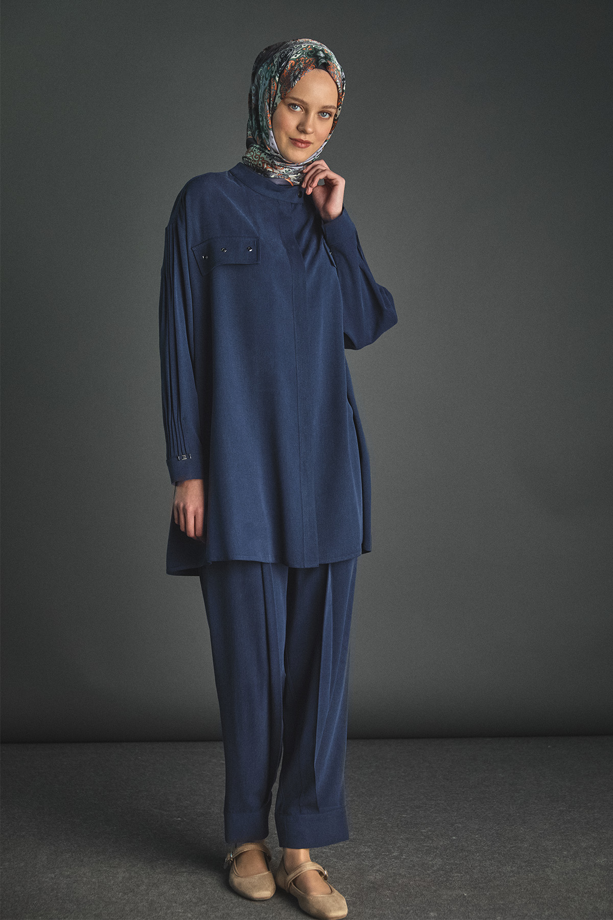 Süs Cep Kapaklı İkili Takım