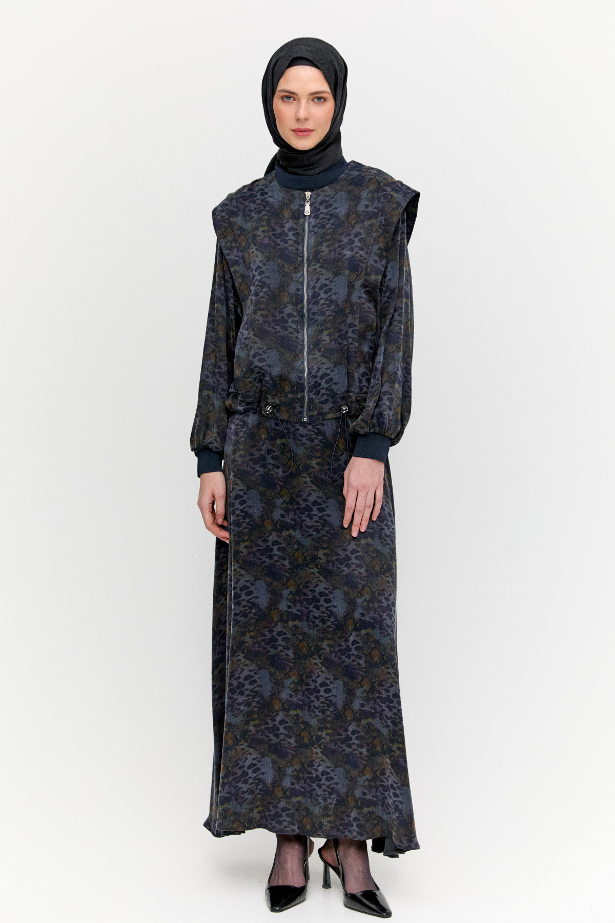 Yelekli Elbiseli İkili Takım, Tesettür Giyim