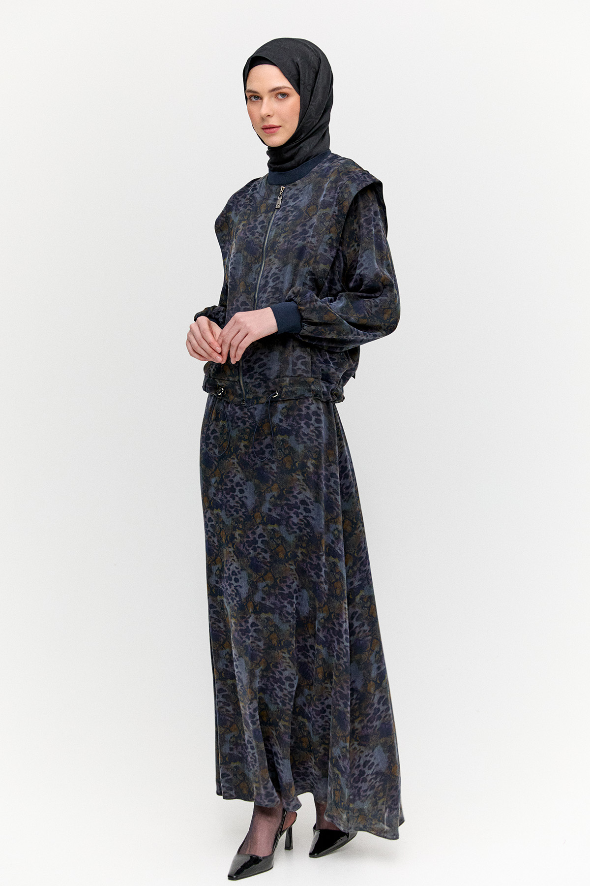 Yelekli Elbiseli İkili Takım, Tesettür Giyim