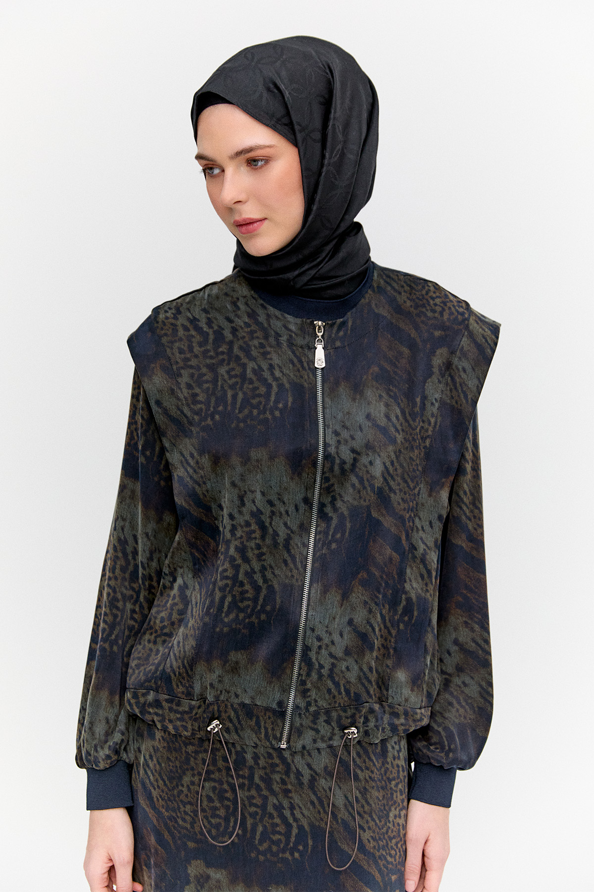 Yelekli Elbiseli İkili Takım, Tesettür Giyim