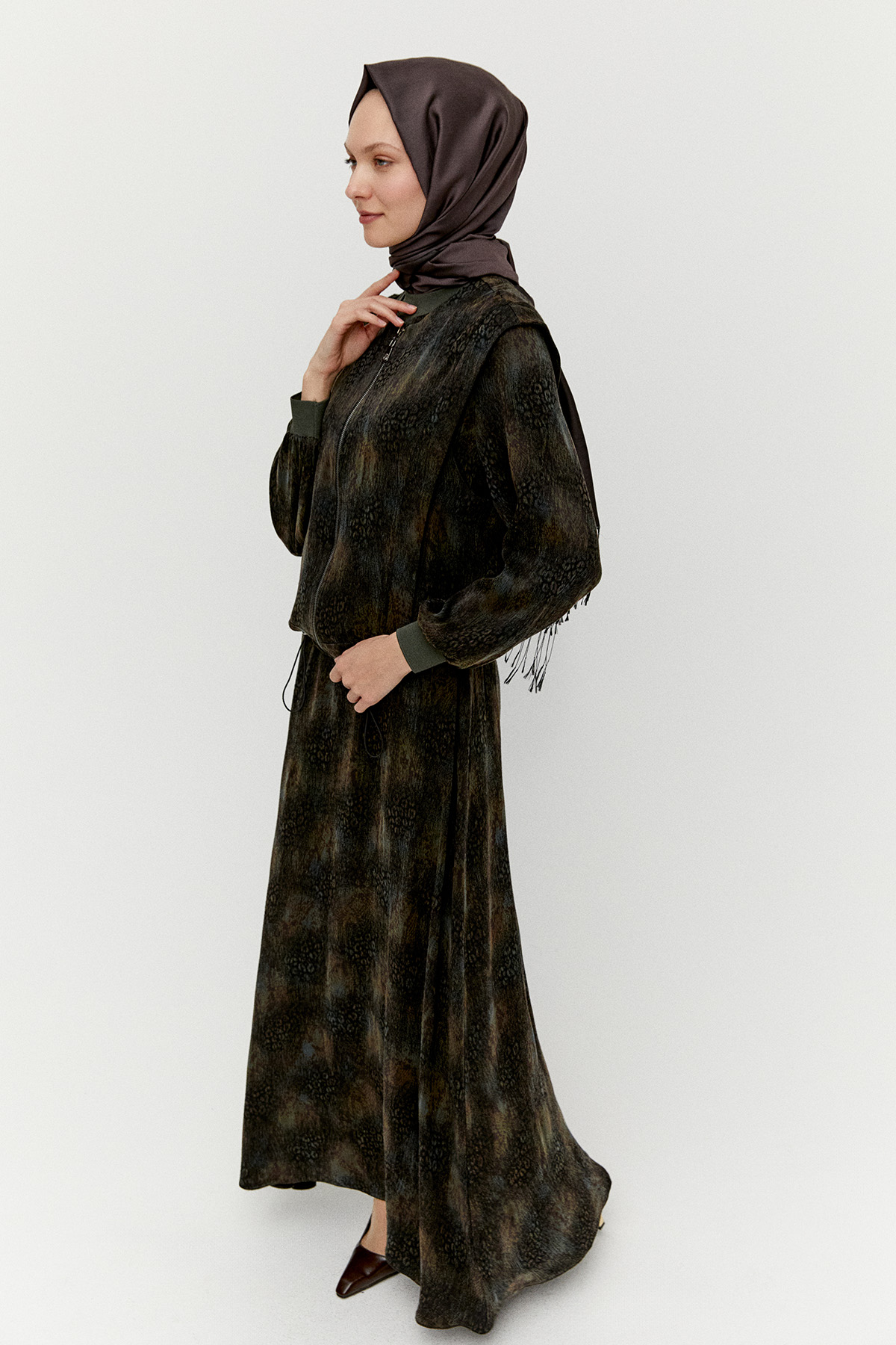 Yelekli Elbiseli İkili Takım