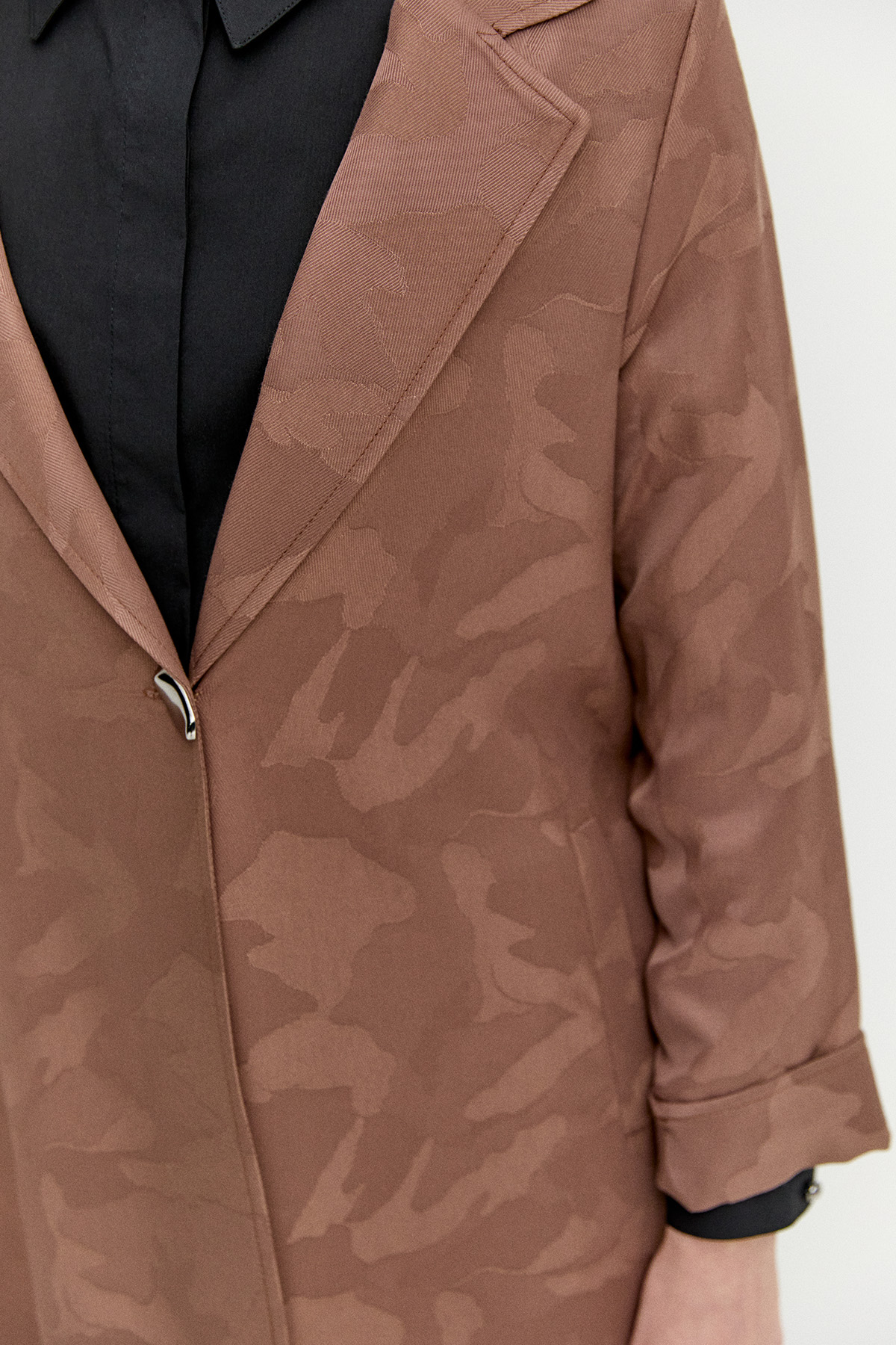 Desenli Mono Kapamalı Ceket, Tesettür Giyim