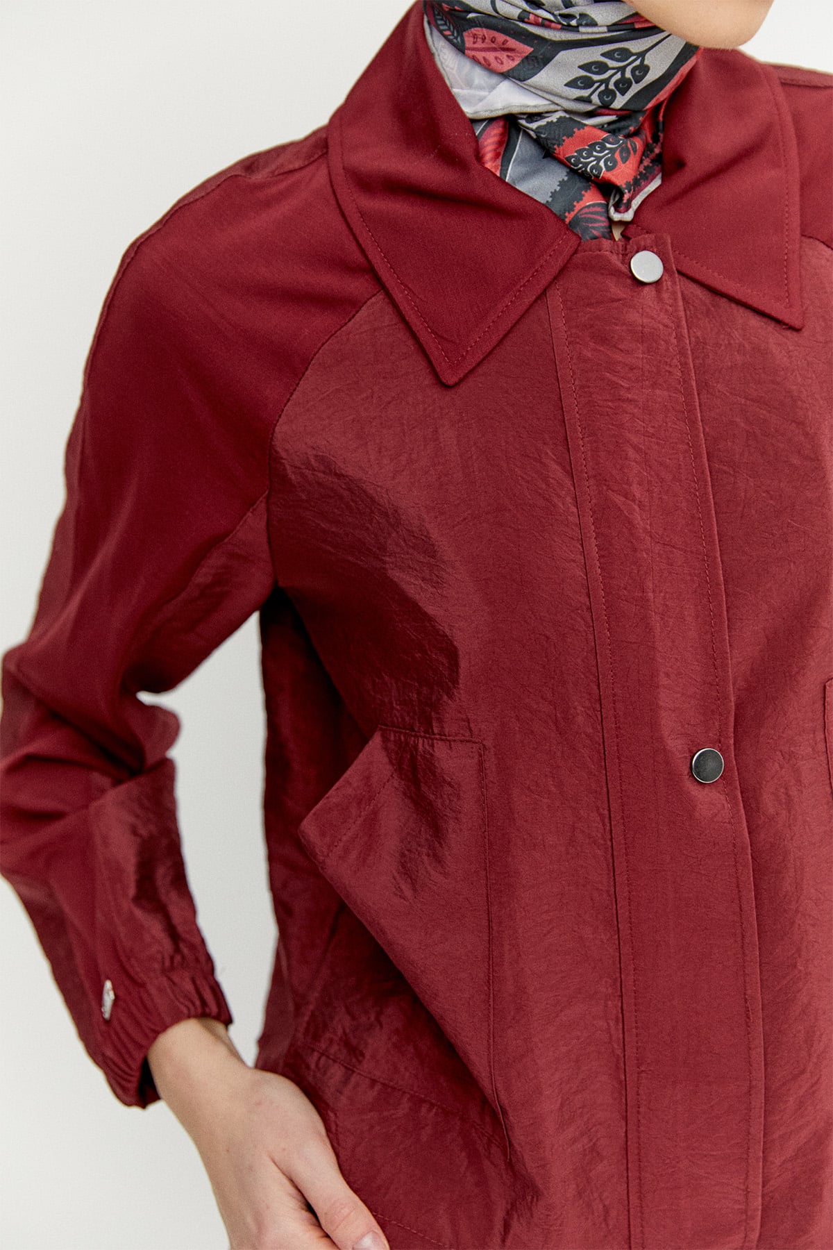 Şömiziye Yaka Çift Kumaş İkili Takım