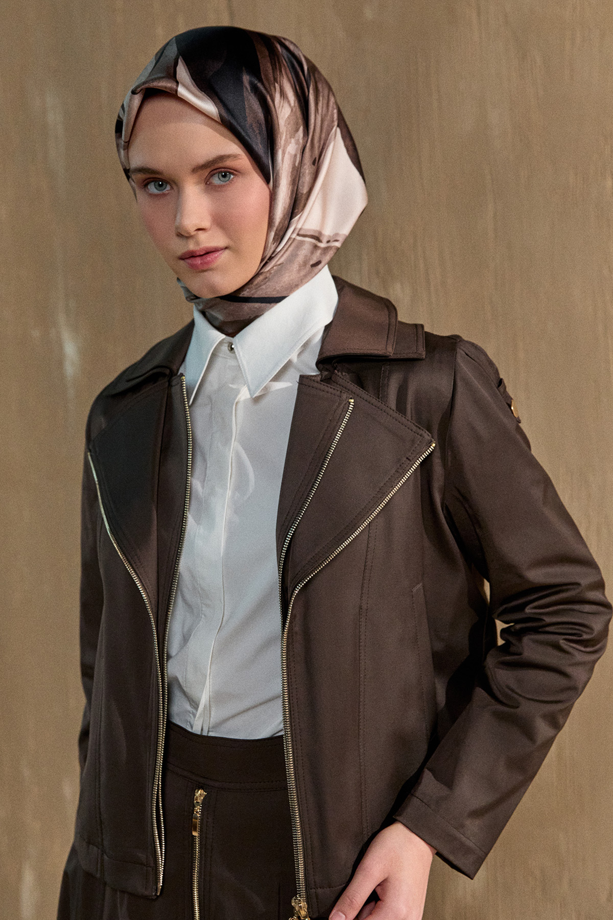 Fermuar Detaylı İkili Takım, Tesettür Giyim