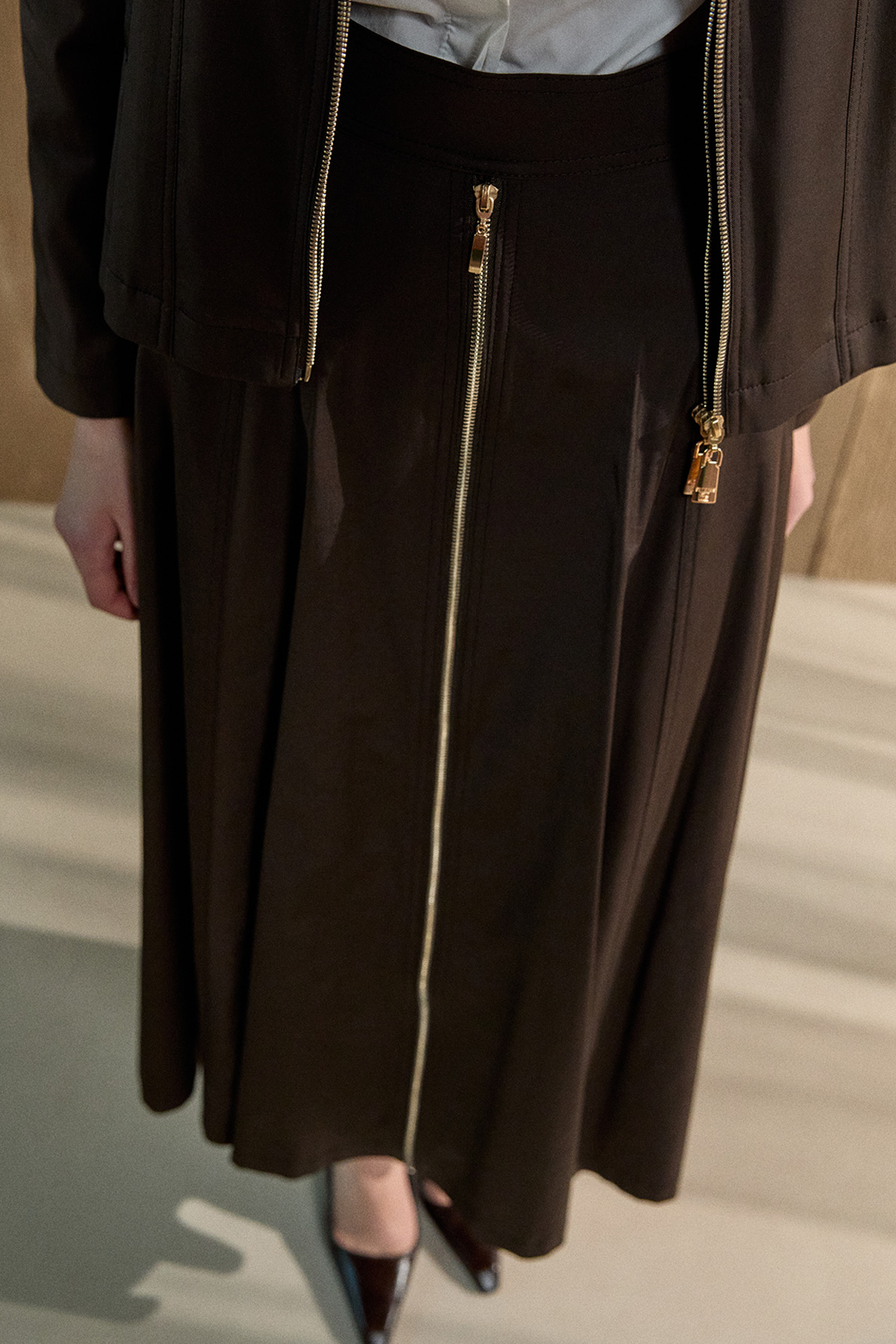 Fermuar Detaylı İkili Takım, Tesettür Giyim