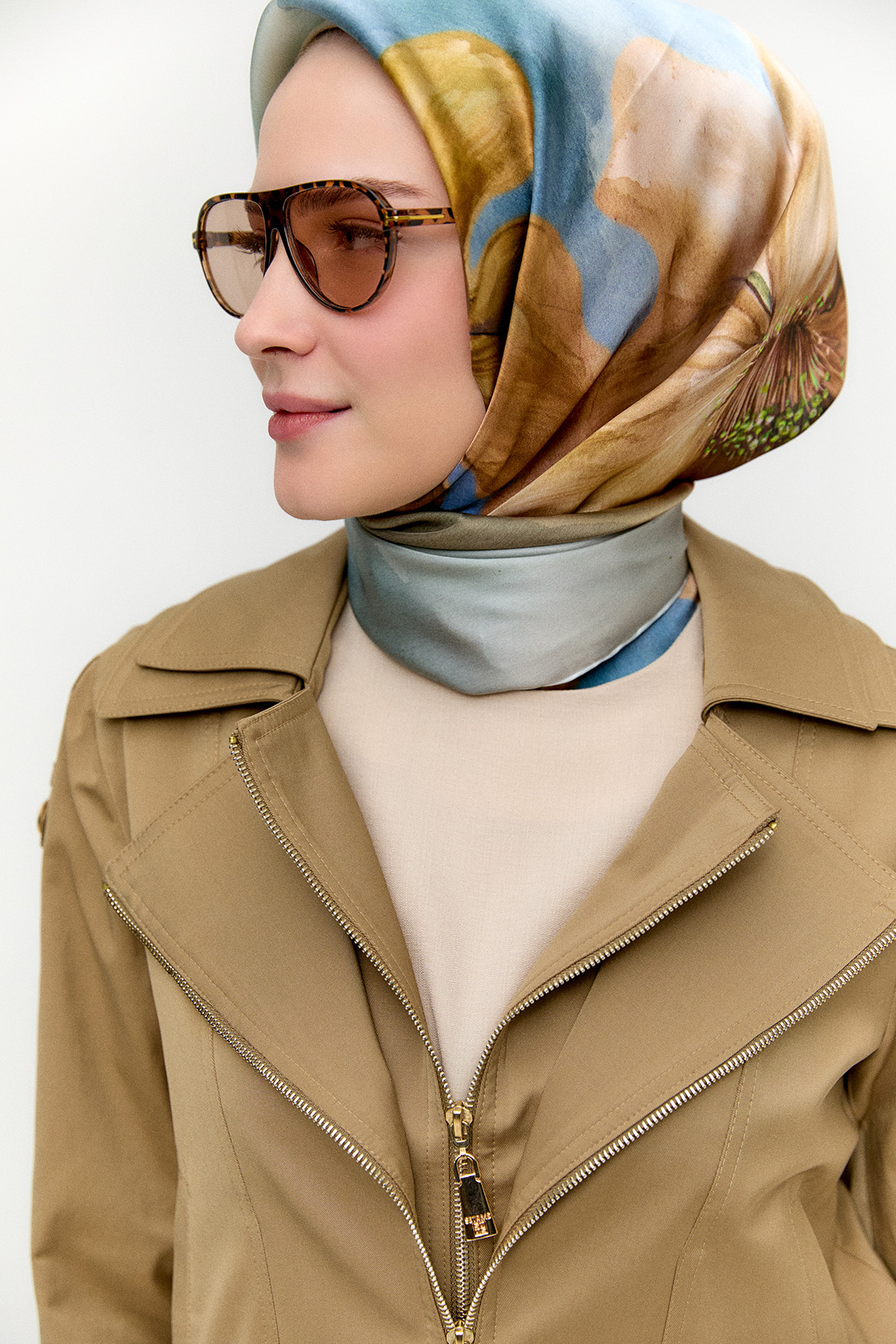 Fermuar Detaylı İkili Takım, Tesettür Giyim