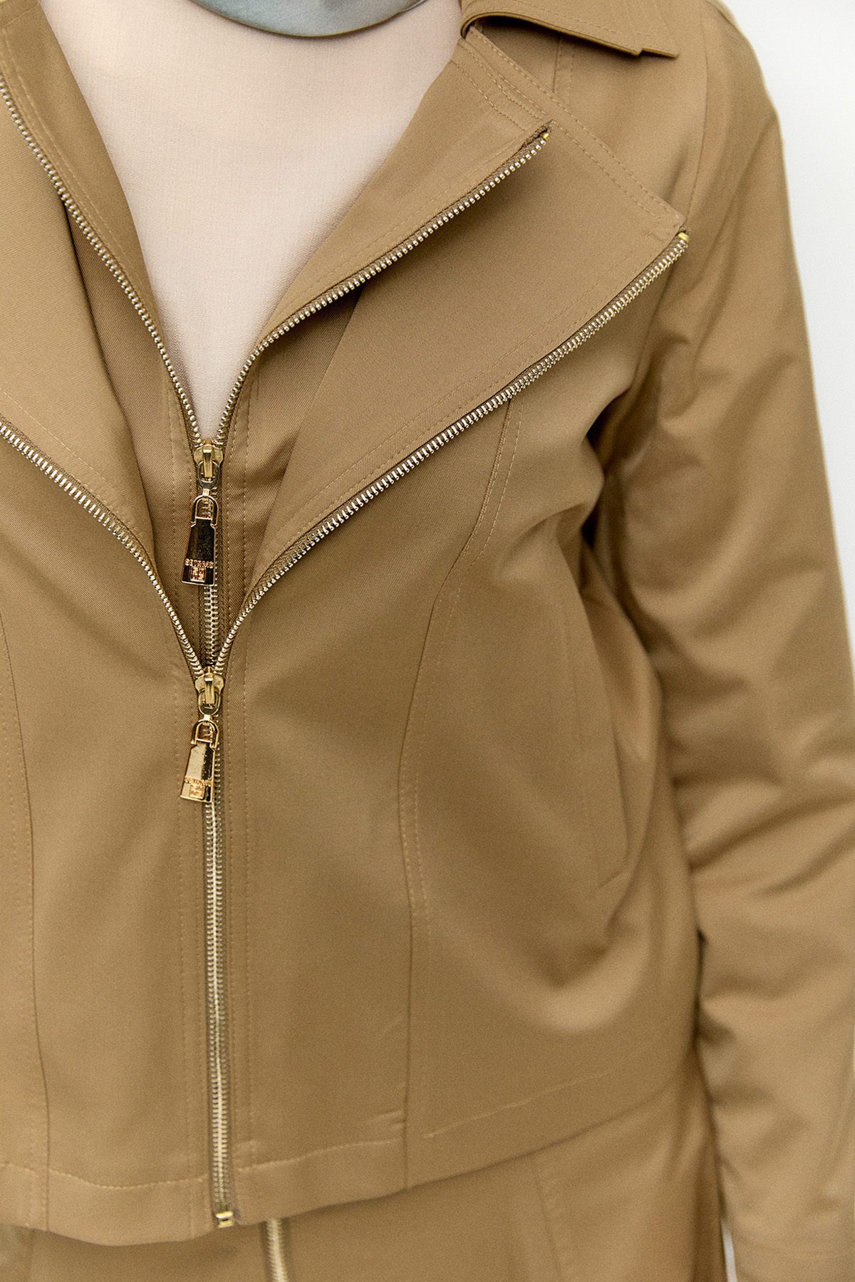 Fermuar Detaylı İkili Takım, Tesettür Giyim