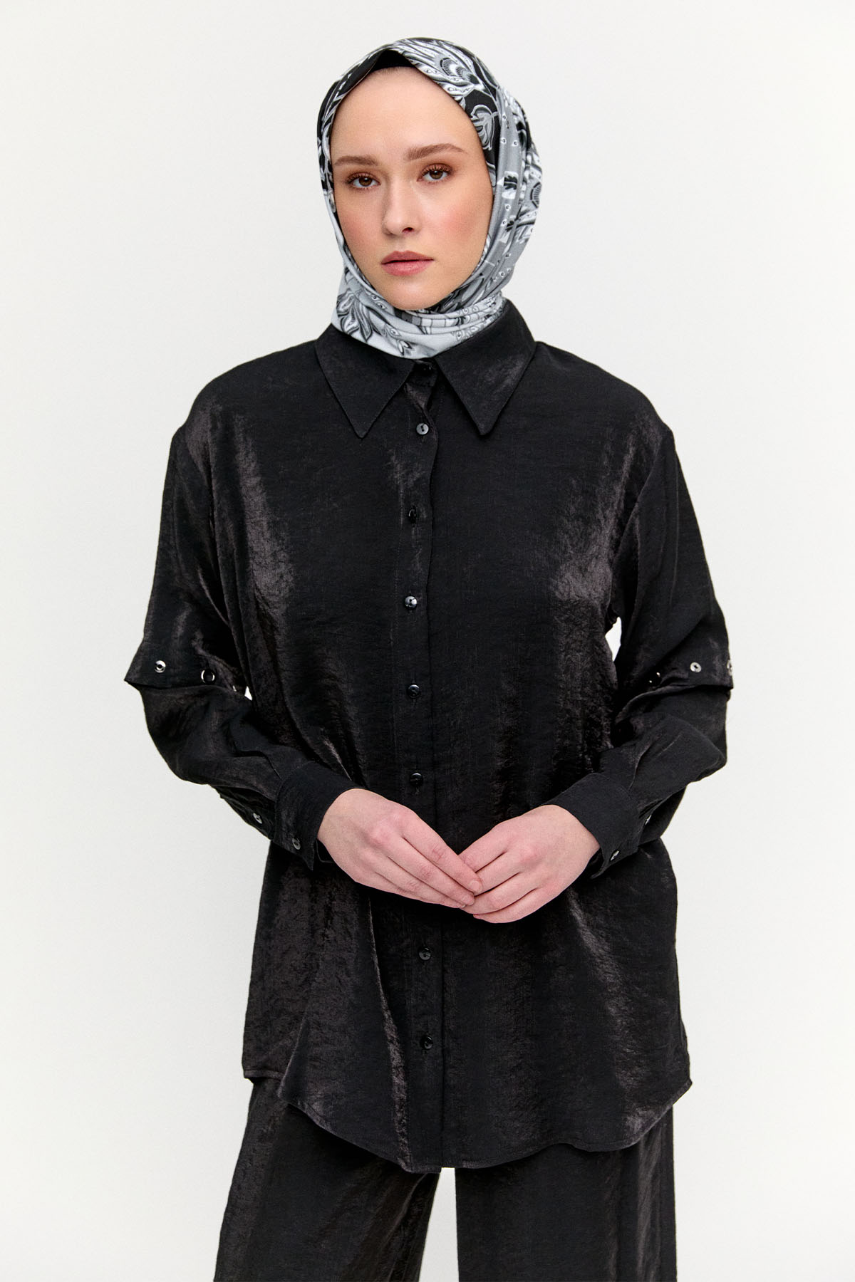 Kuşgözülü Jakarlı İkili Takım, Tesettür Giyim