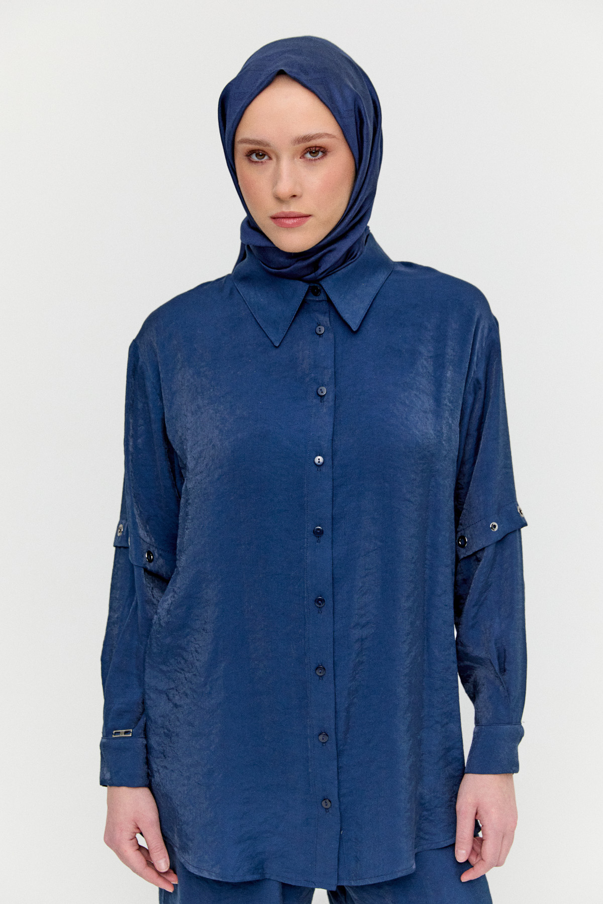 Kuşgözülü Jakarlı İkili Takım, Tesettür Giyim