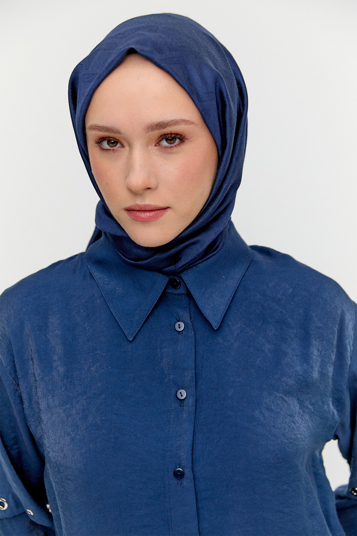 Kuşgözülü Jakarlı İkili Takım, Tesettür Giyim