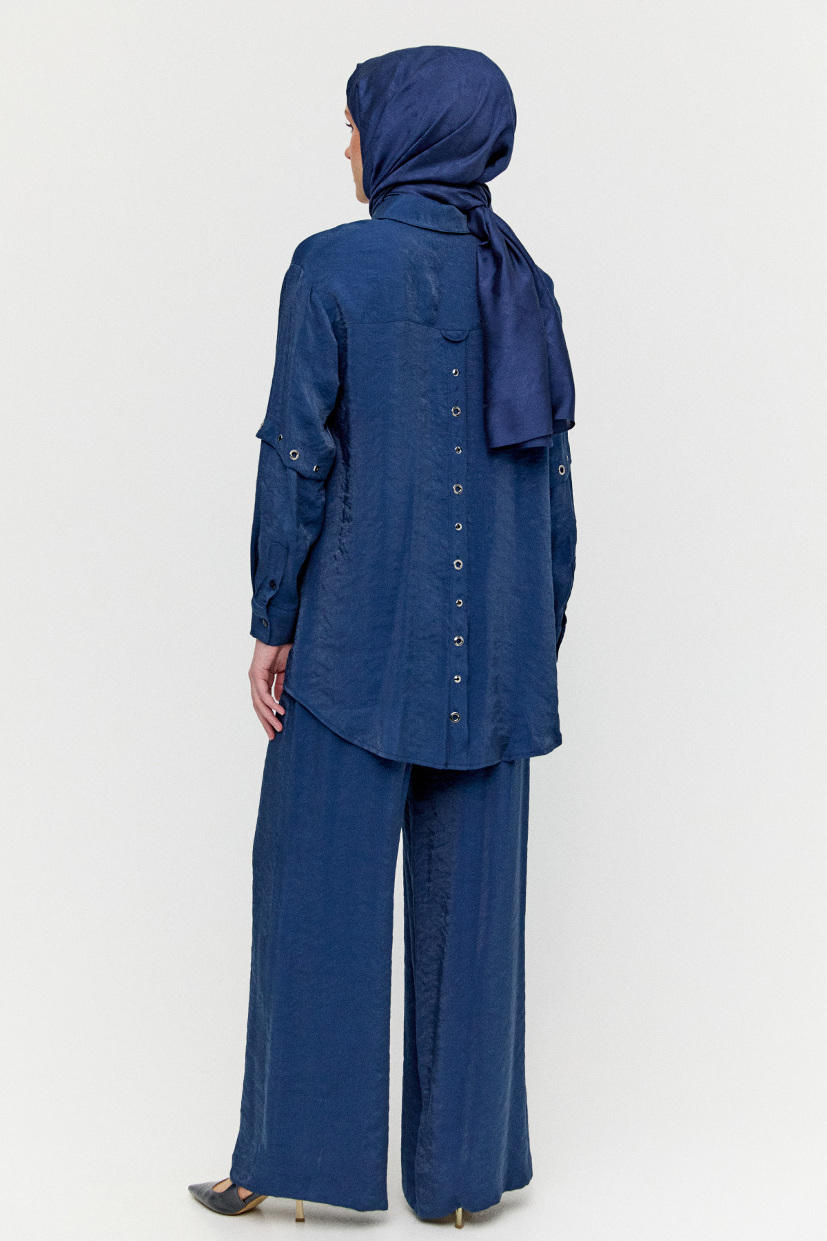 Kuşgözülü Jakarlı İkili Takım, Tesettür Giyim