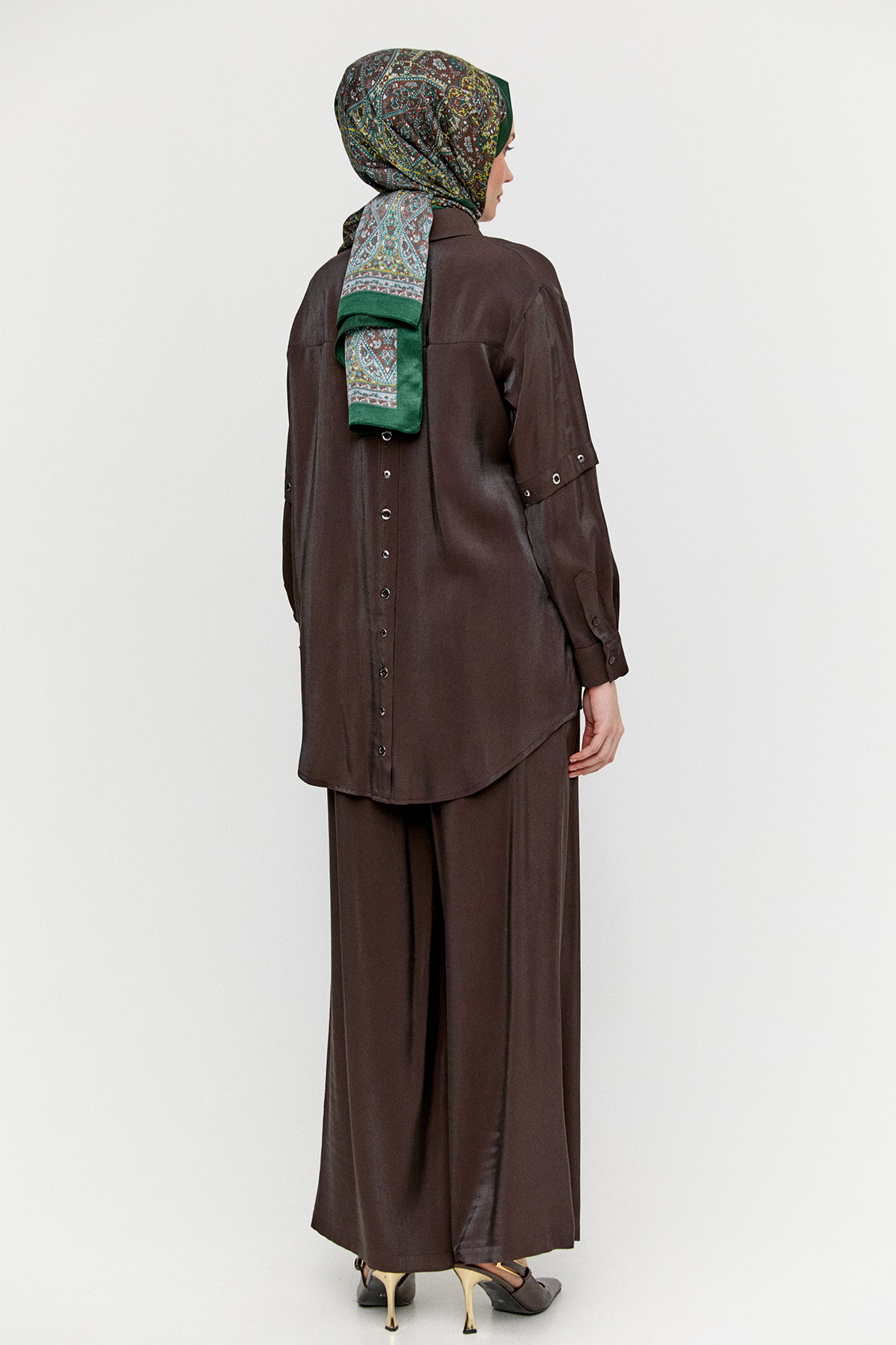 Kuşgözülü Jakarlı İkili Takım, Tesettür Giyim