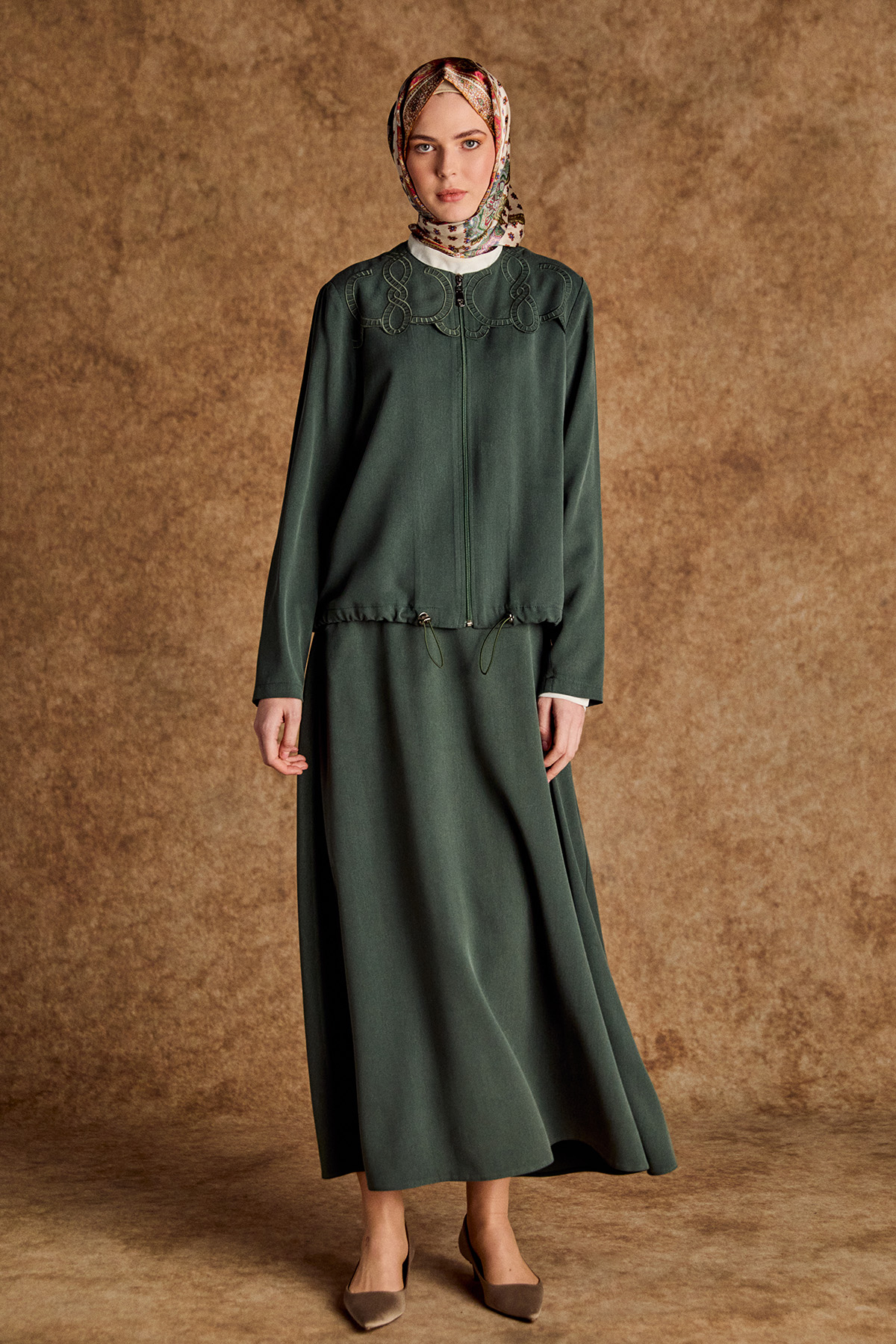 Nakış Desenli İkili Takım