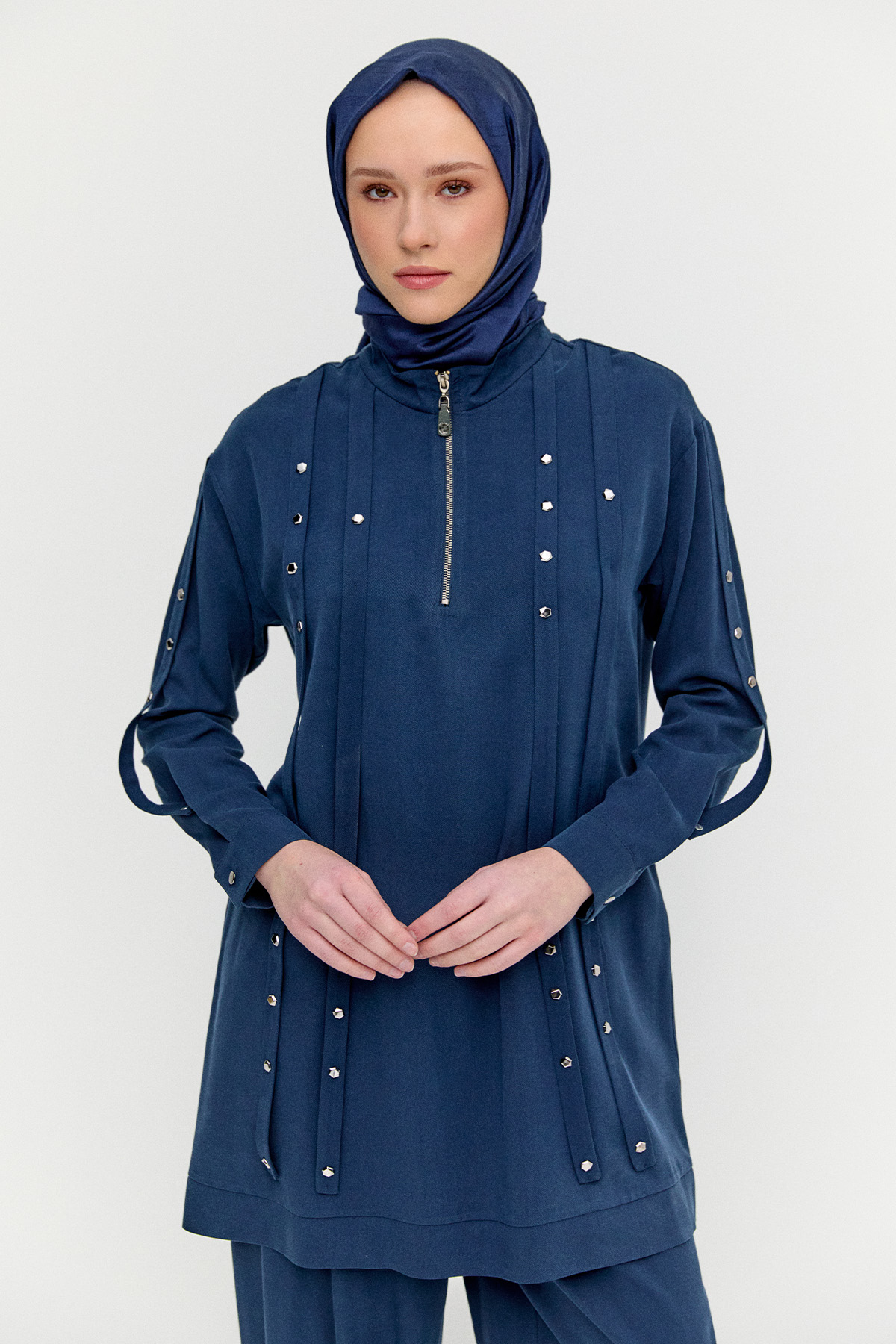 Zımba Şeritli İkili Takım, Tesettür Giyim