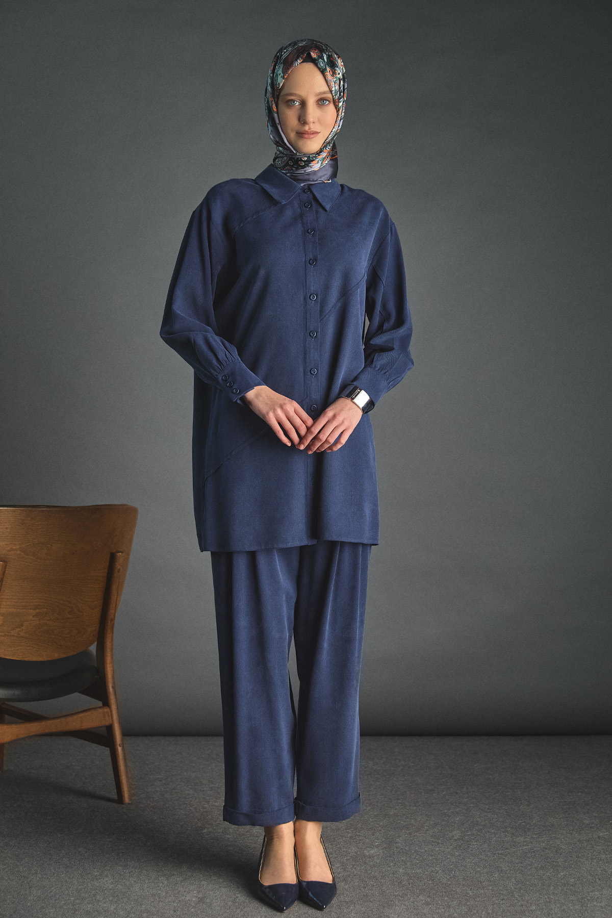 Aller Detaylı Lyocell Tunik