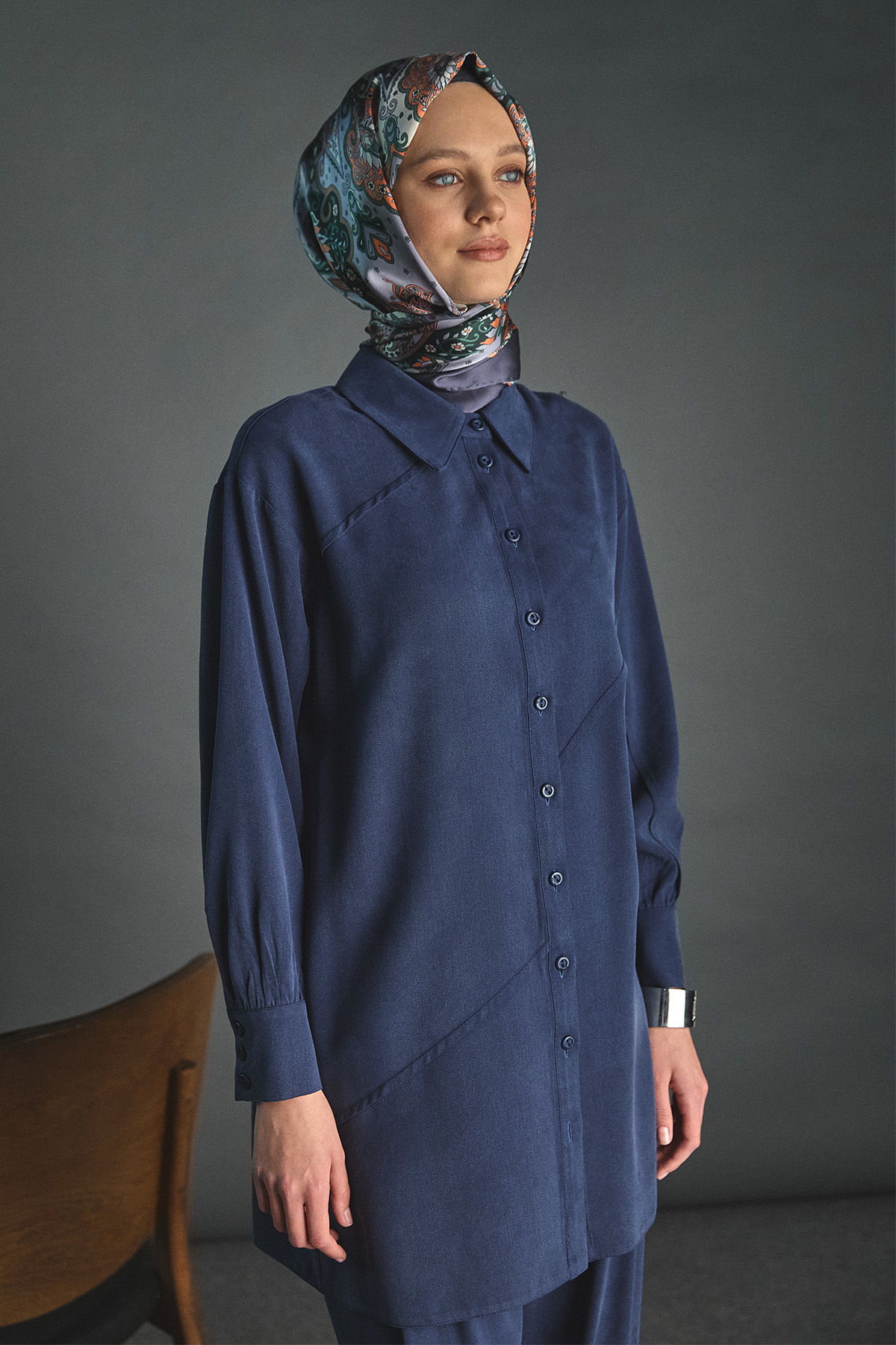 Aller Detaylı Lyocell Tunik