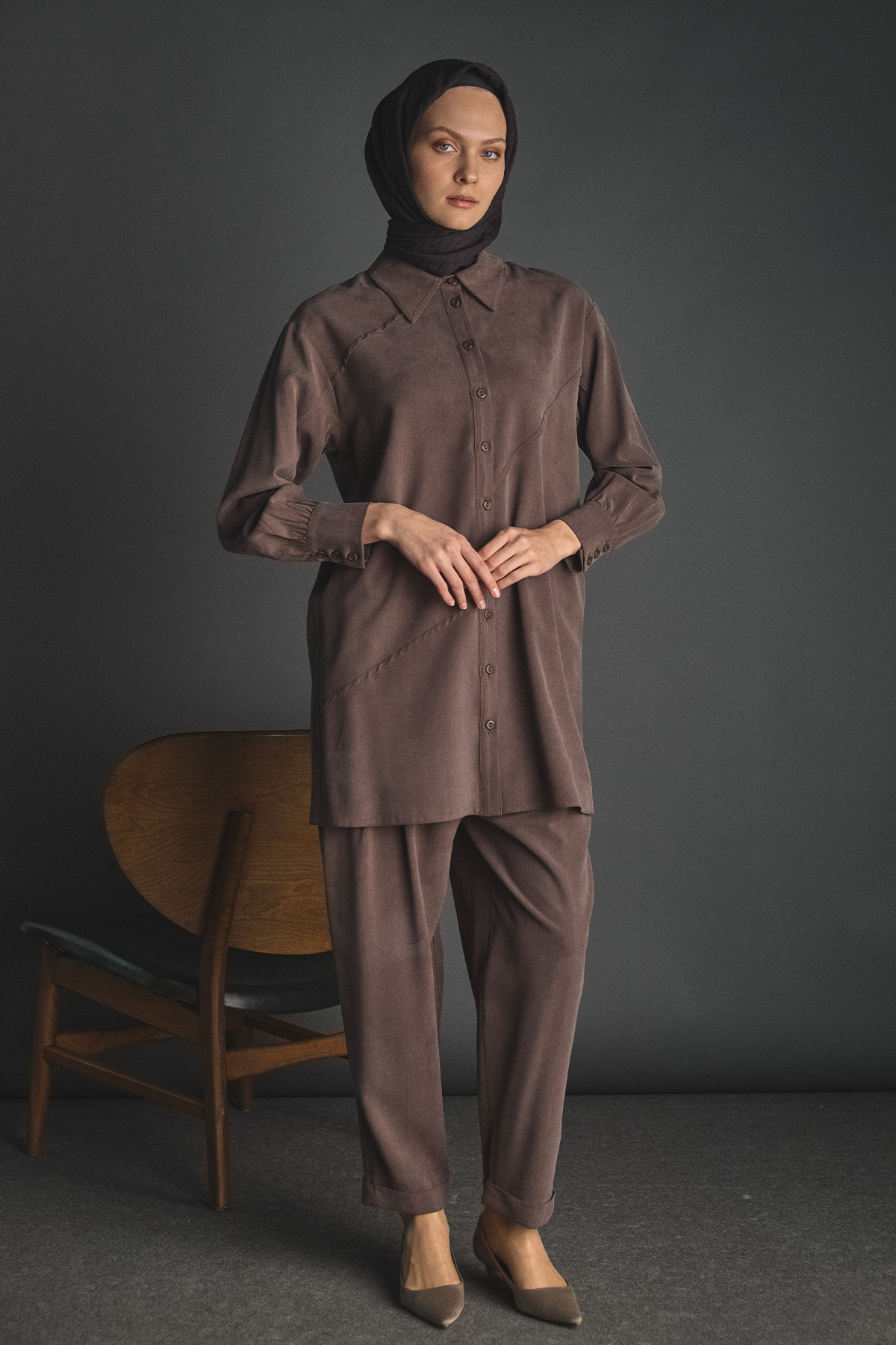 Aller Detaylı Lyocell Tunik