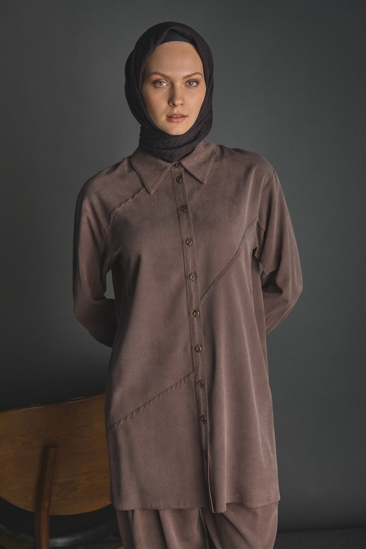 Aller Detaylı Lyocell Tunik