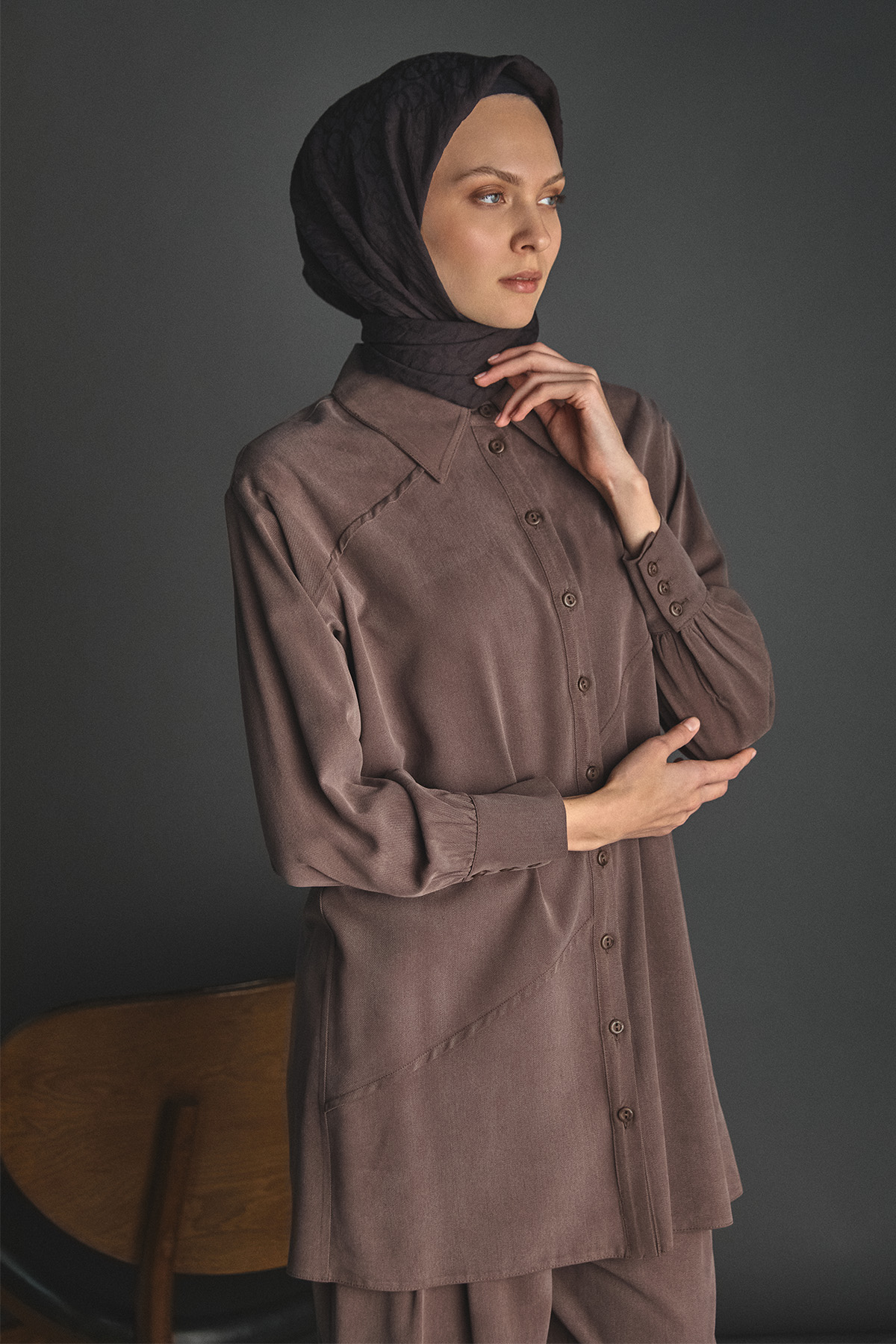 Aller Detaylı Lyocell Tunik