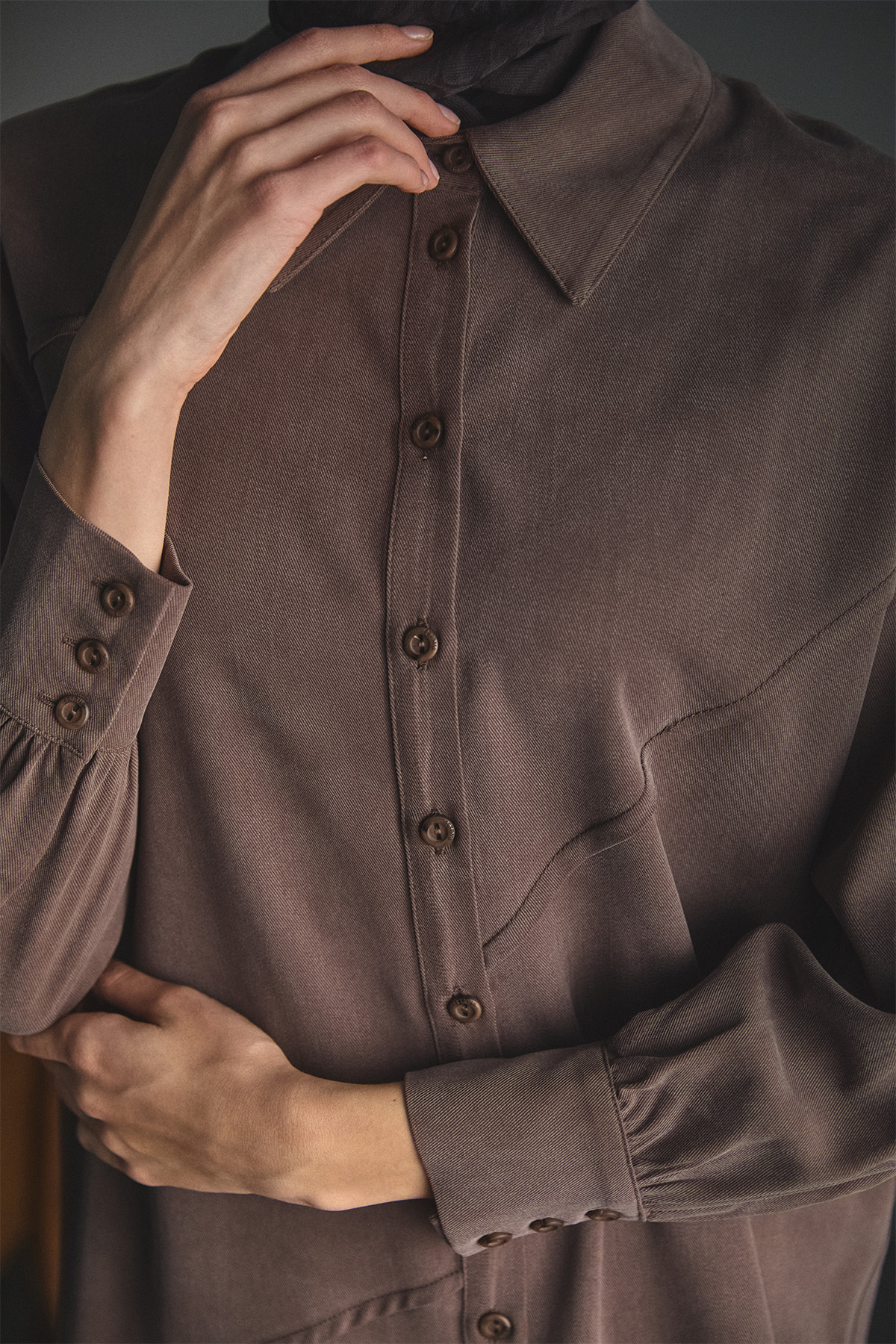 Aller Detaylı Lyocell Tunik