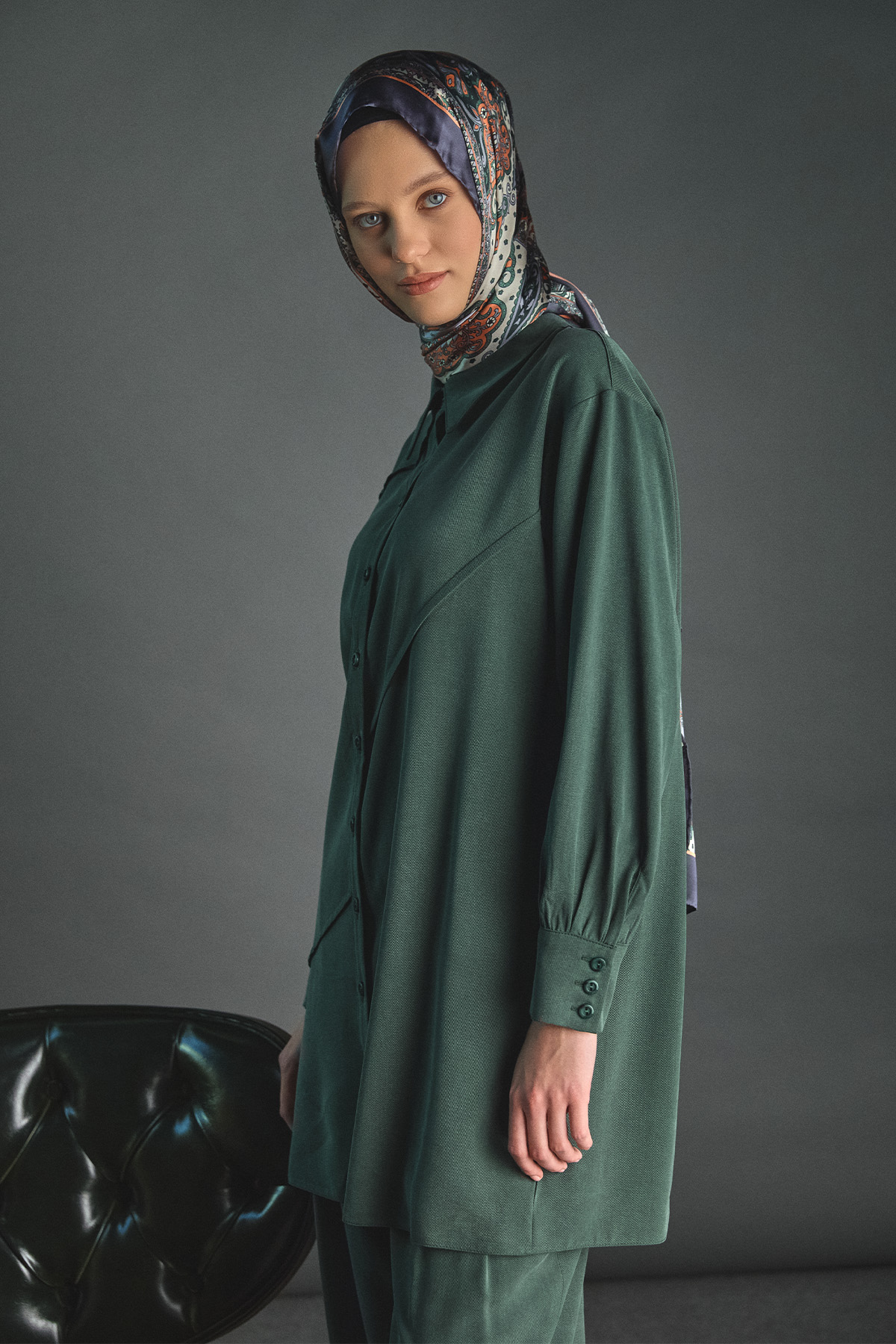 Aller Detaylı Lyocell Tunik