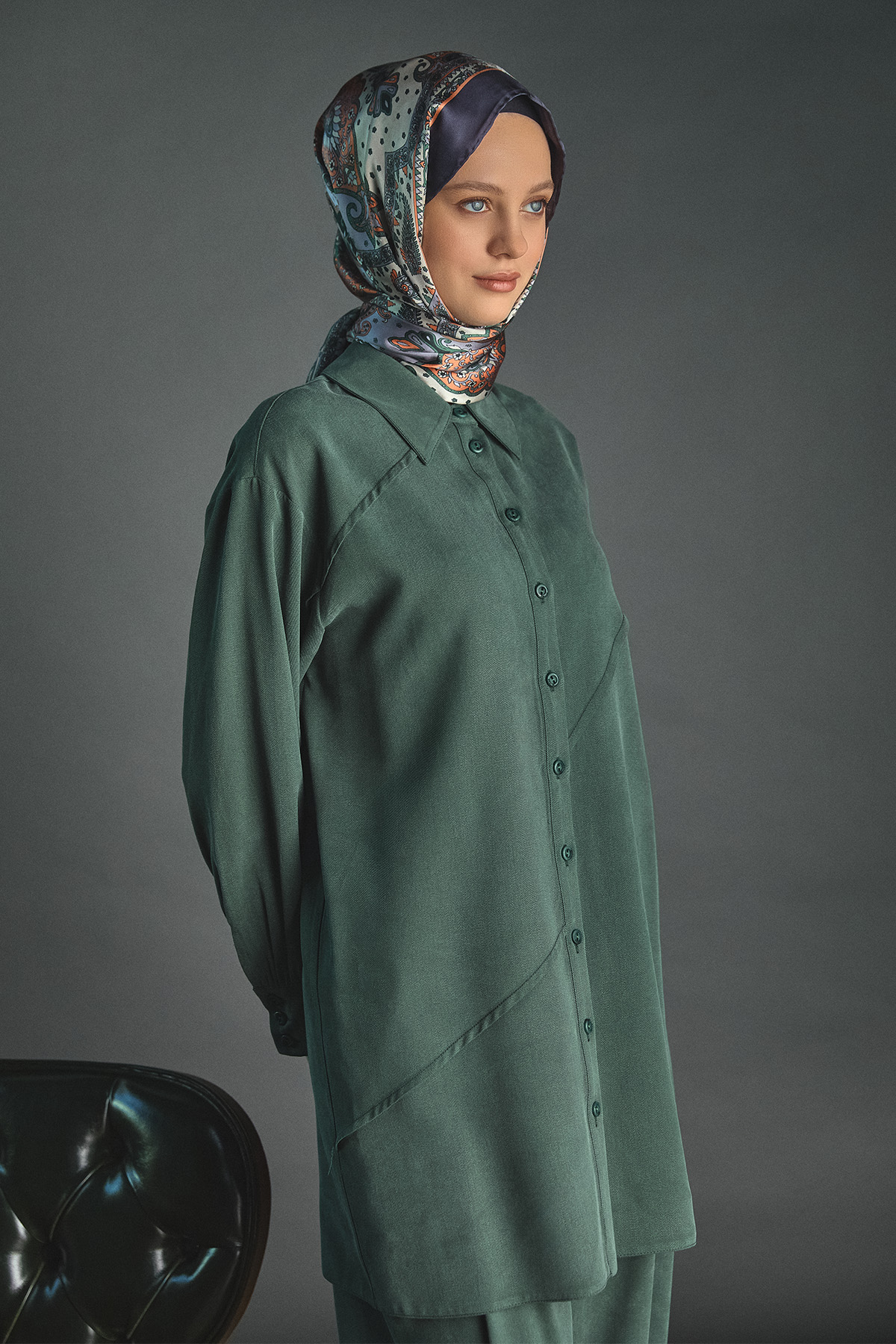 Aller Detaylı Lyocell Tunik