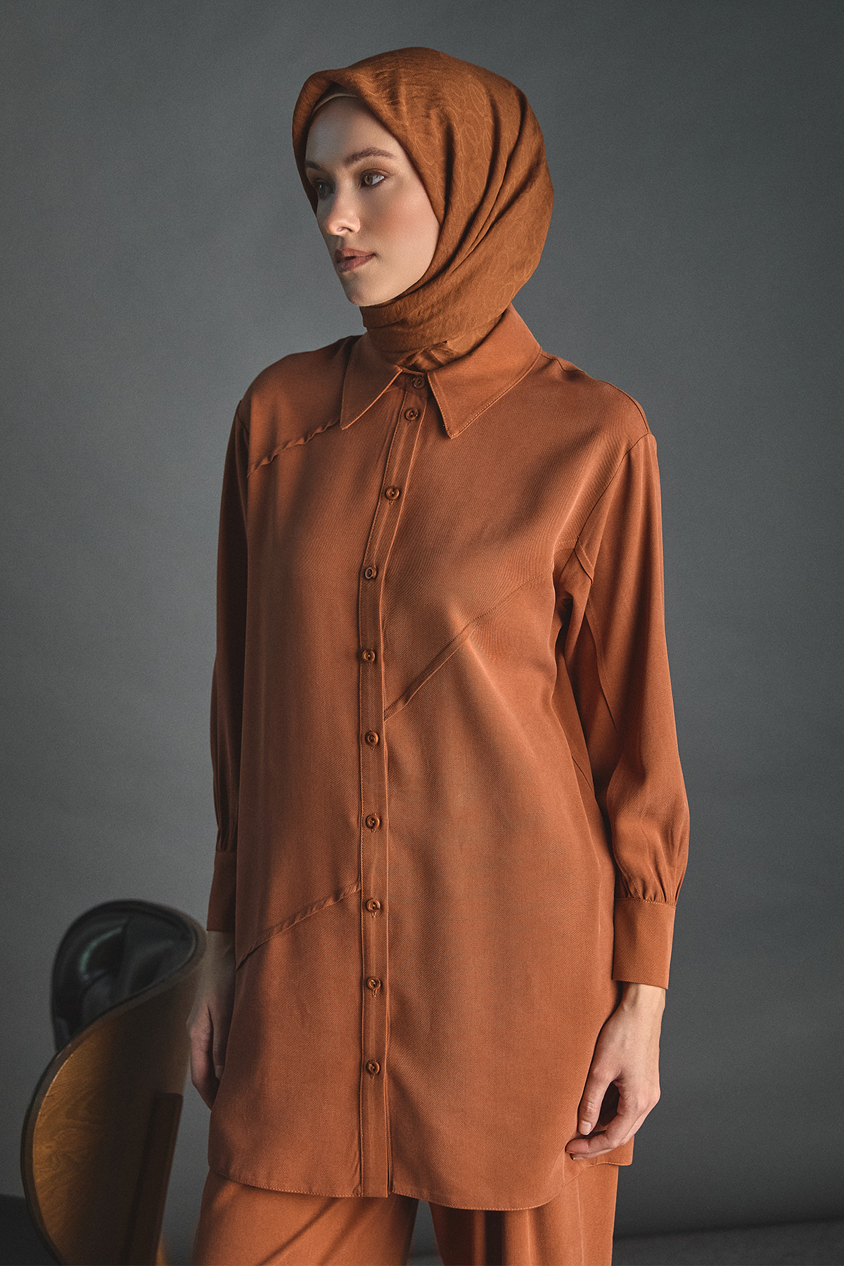 Aller Detaylı Lyocell Tunik