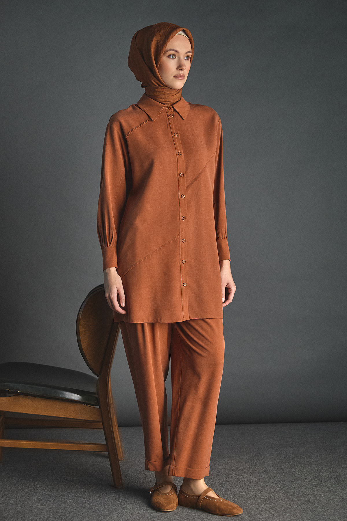 Aller Detaylı Lyocell Tunik